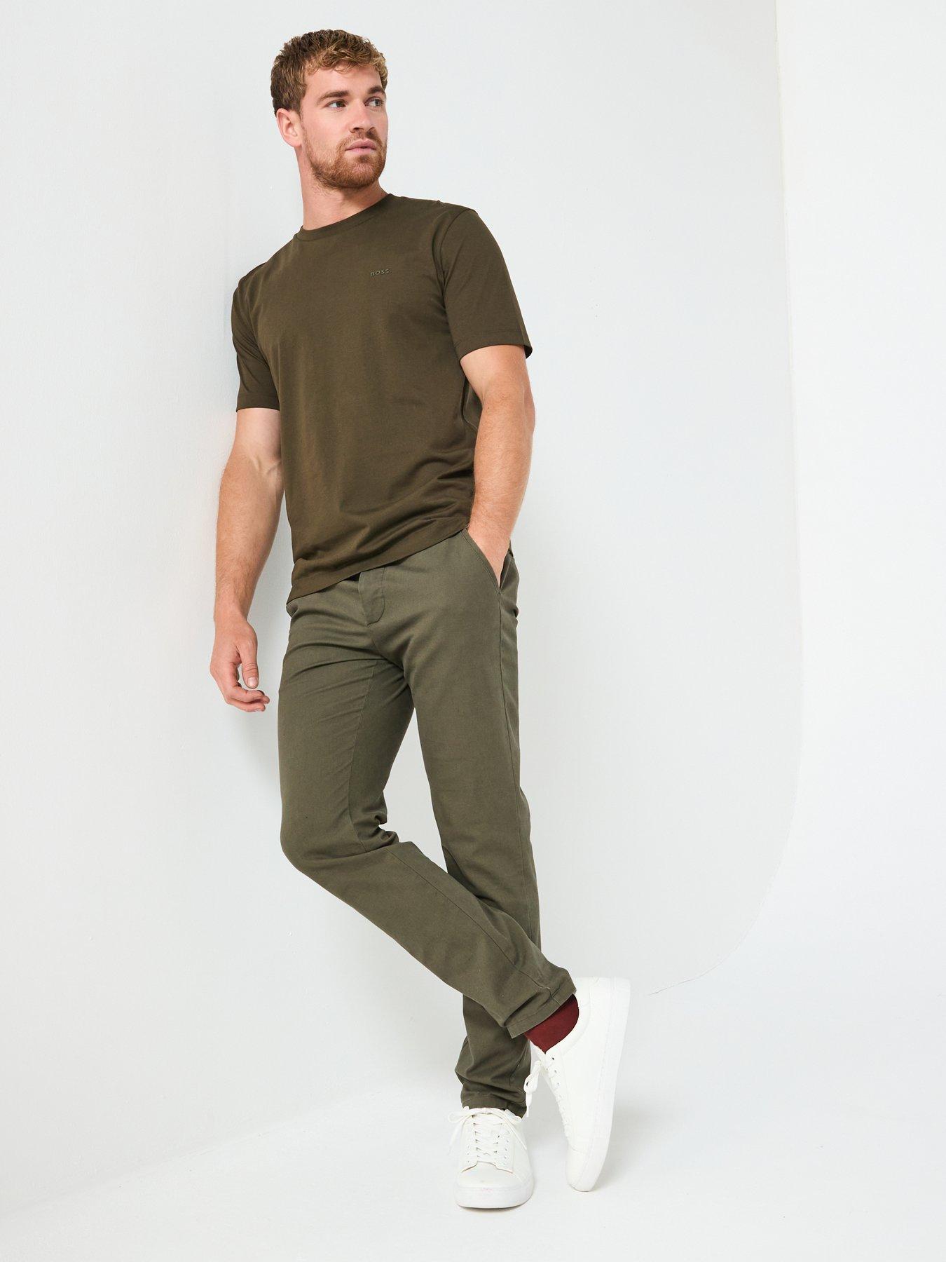 Image 3 of 5 of BOSS Thompson 01 Regular Fit T-Shirt - Khaki