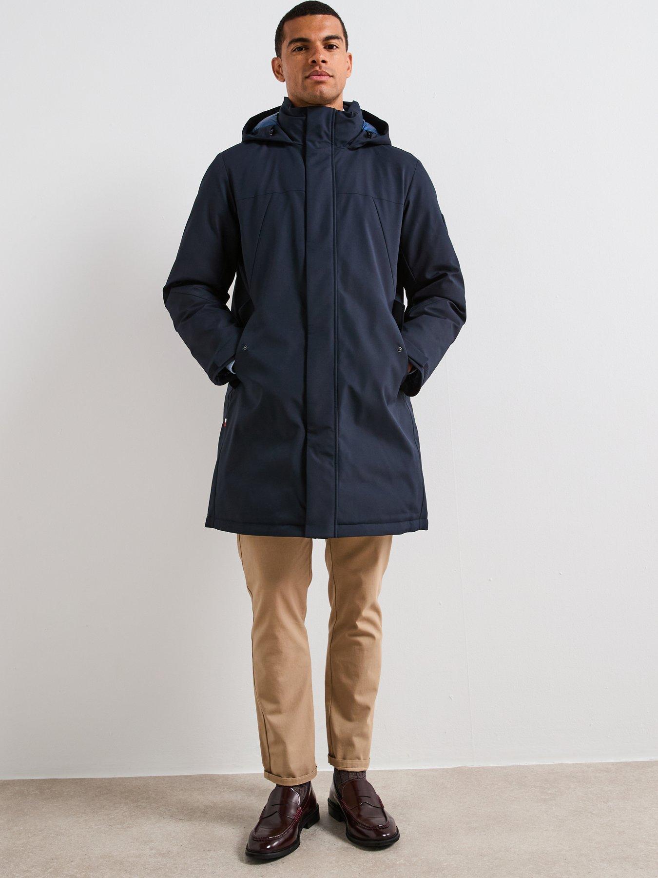 Image 4 of 5 of Tommy Hilfiger Tech Hooded Padded Parka - Navy