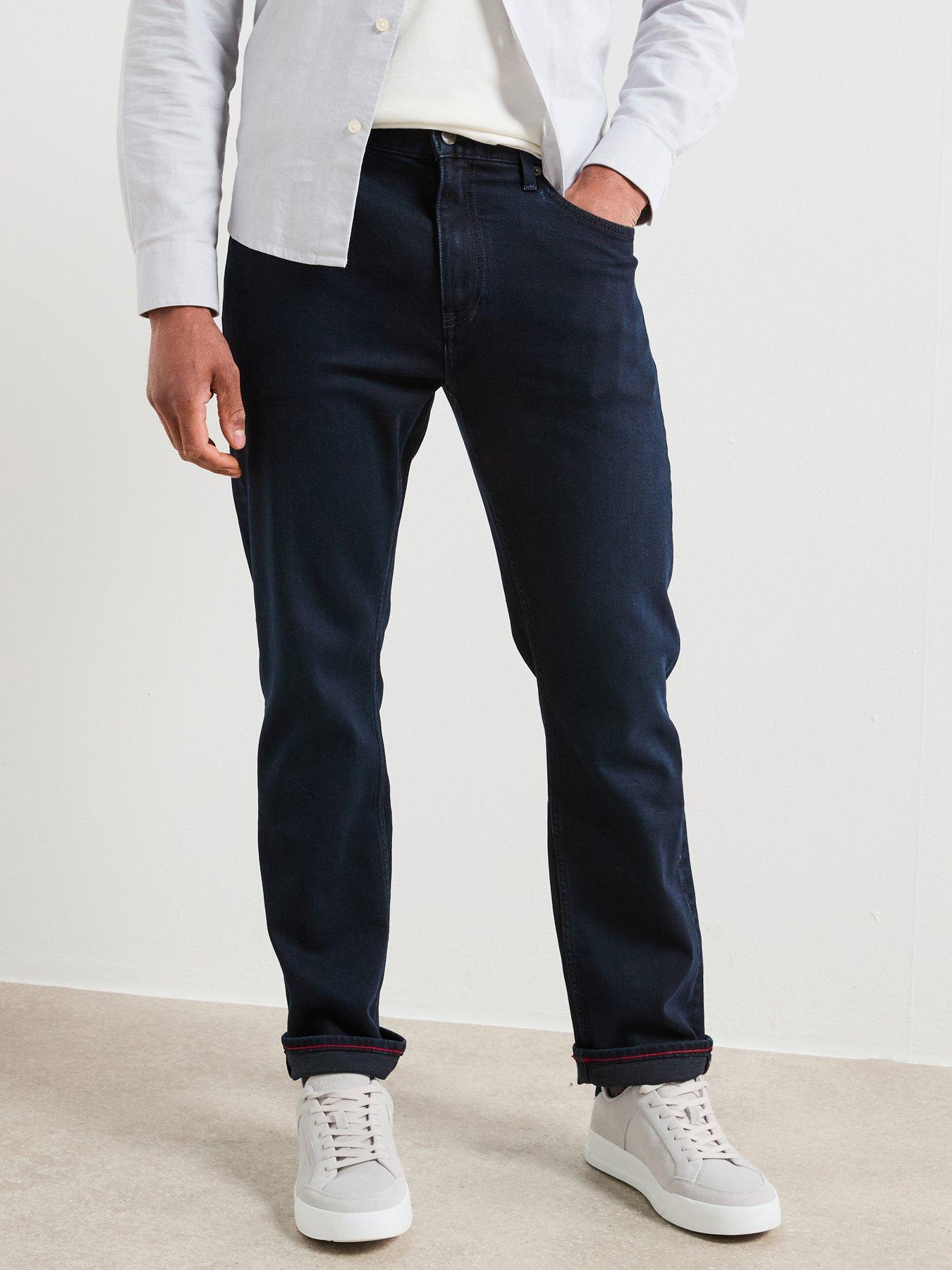 undefined Regular Mercer Night Blue Straight Fit Jeans - Dark Blue