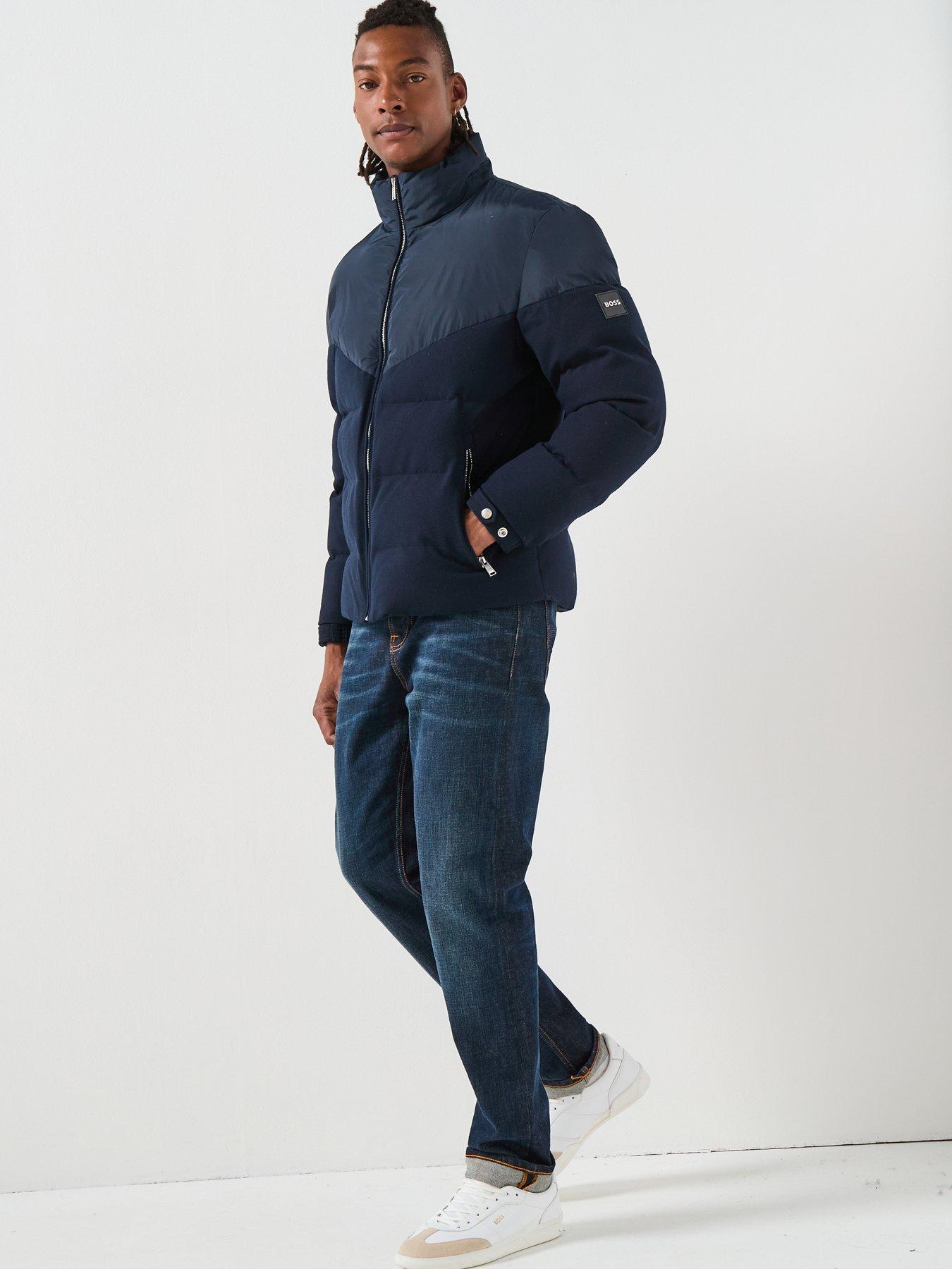  image of boss-h-clanello1-nylonflannel-quilted-jacket-navy