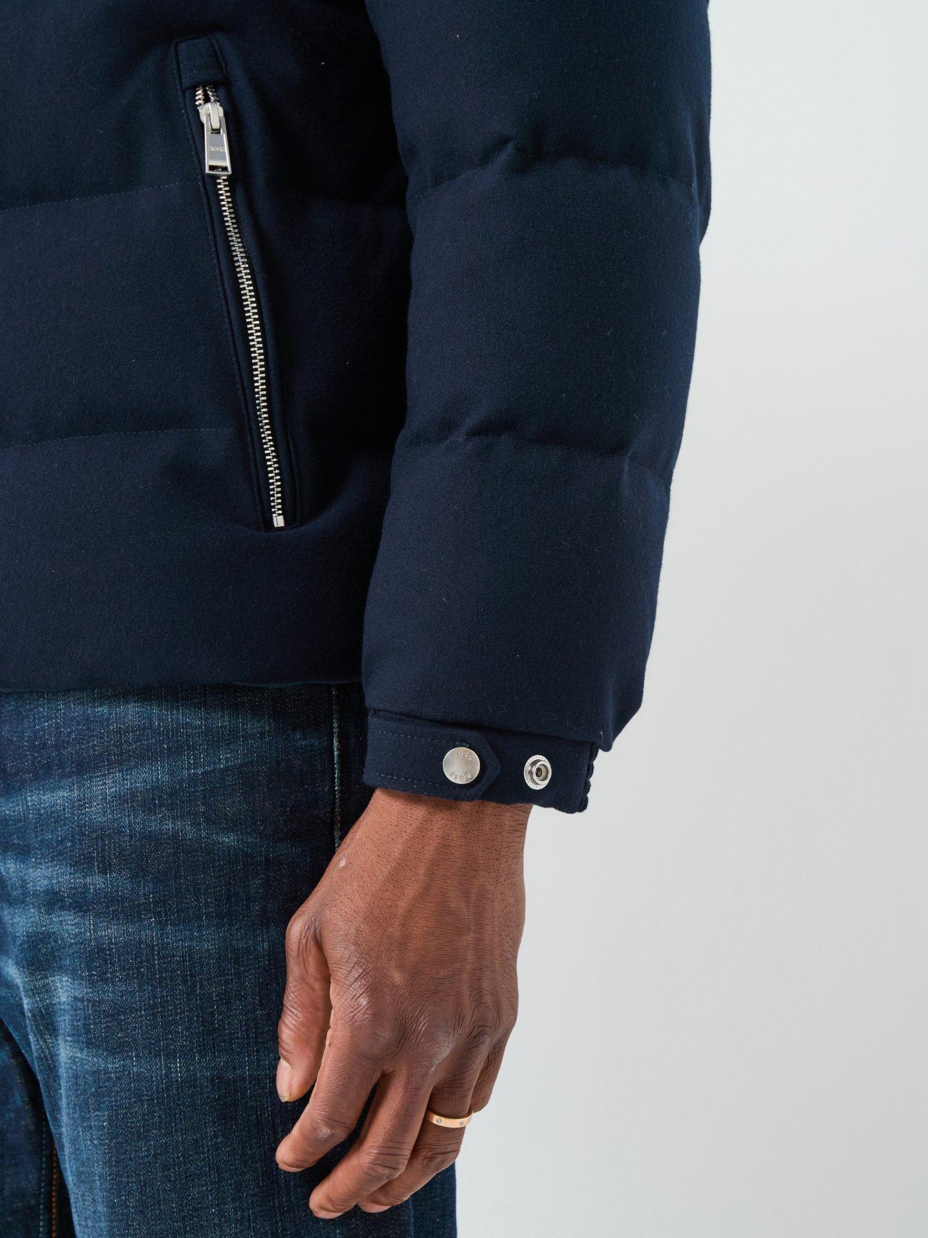  image of boss-h-clanello1-nylonflannel-quilted-jacket-navy