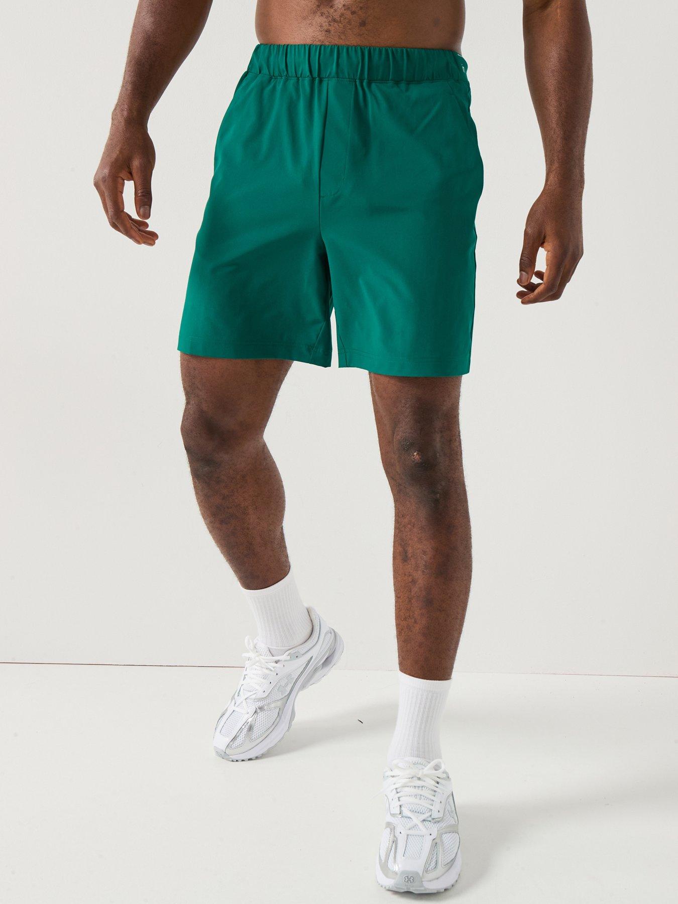 Image 1 of 6 of Calvin Klein Sport Ck Sport Icon Performance Woven Shorts - Green