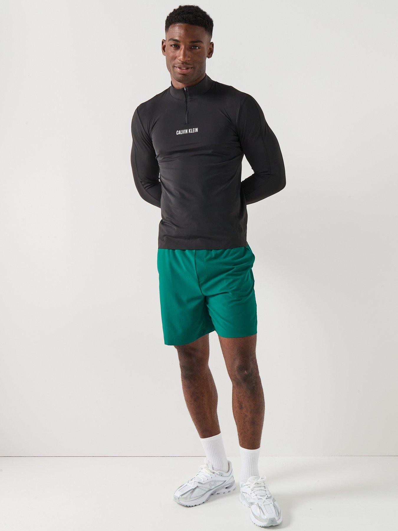 Image 3 of 6 of Calvin Klein Sport Ck Sport Icon Performance Woven Shorts - Green