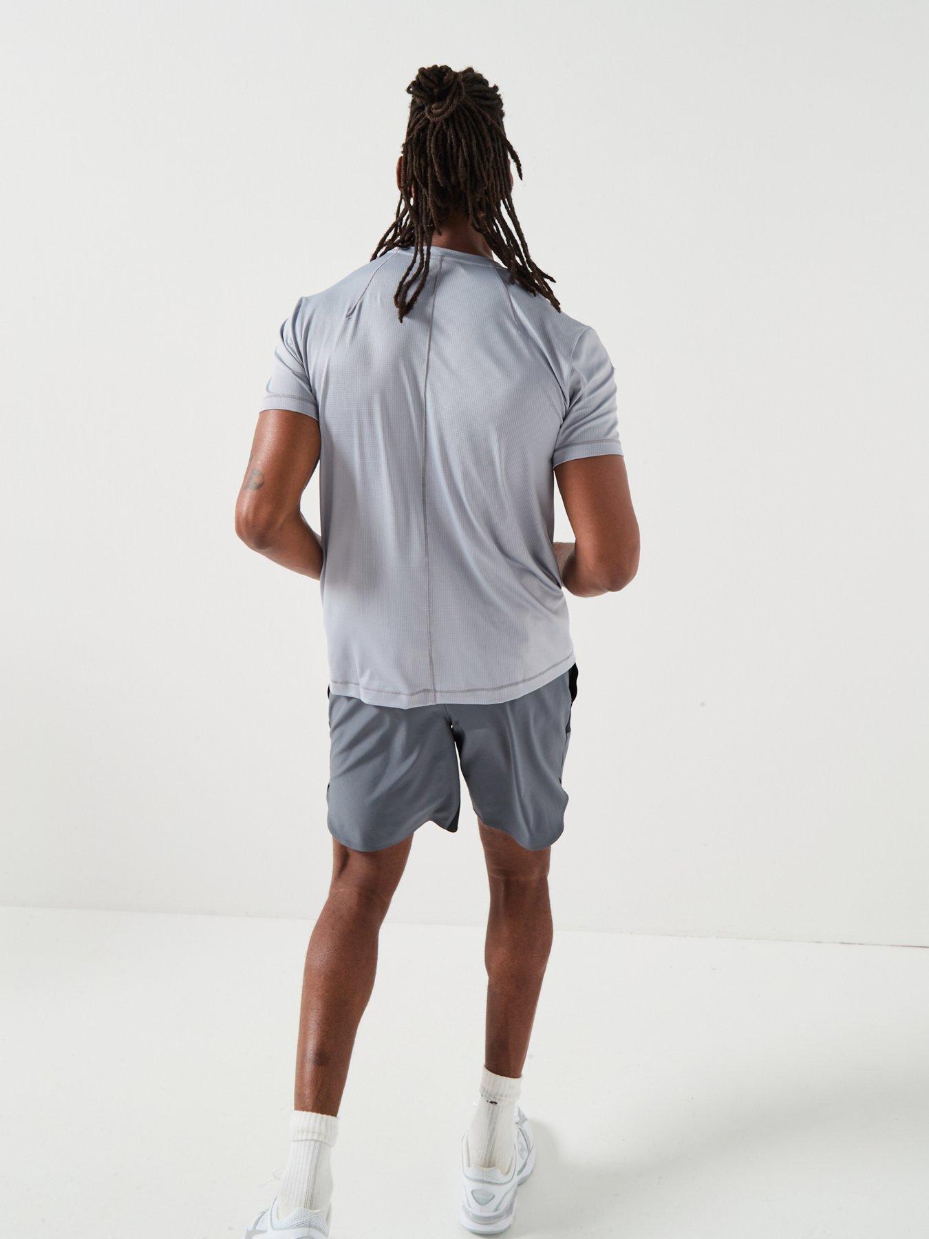  image of calvin-klein-sport-ck-icon-short-sleeve-performance-t-shirt-grey