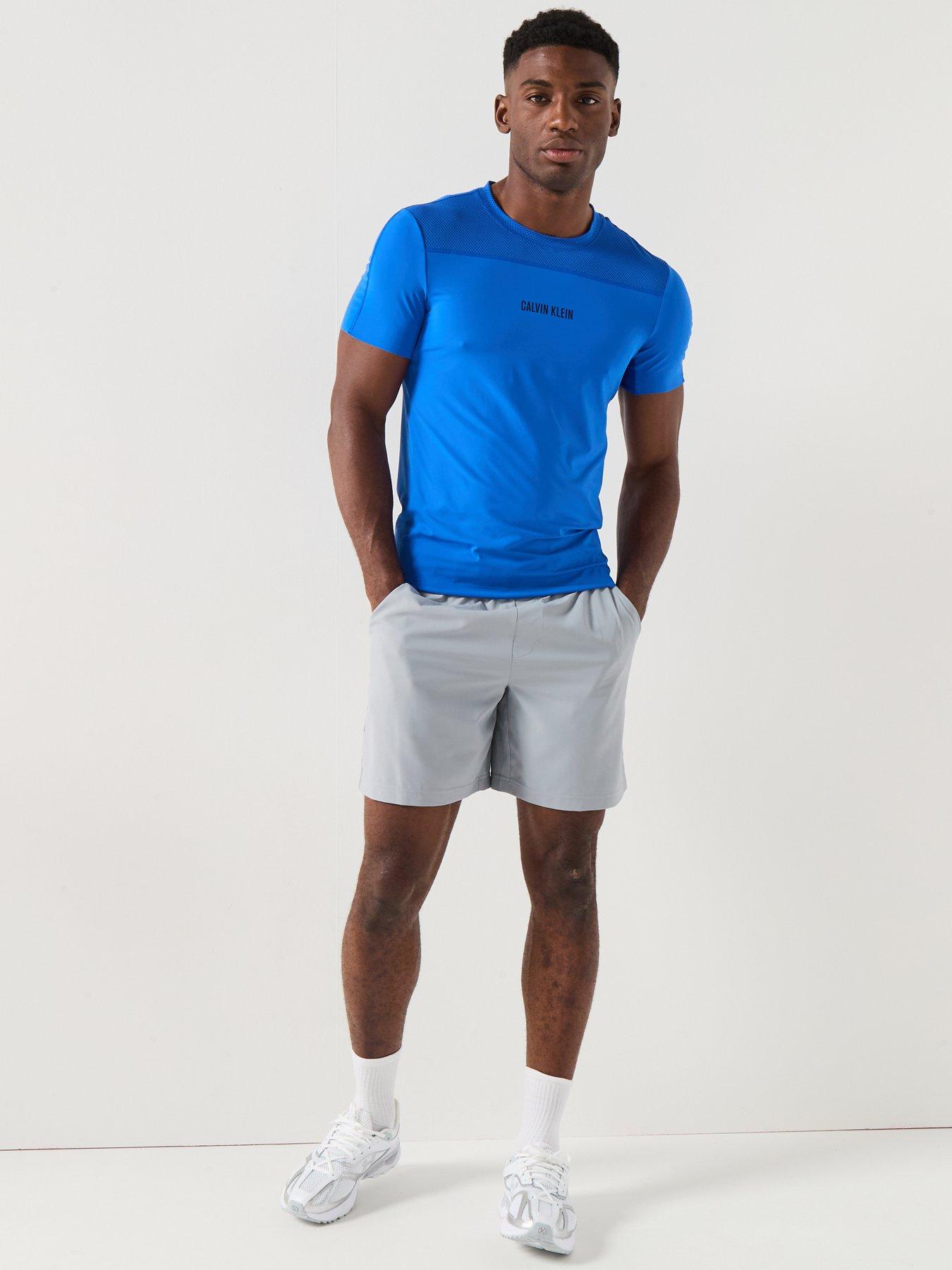 Image 3 of 6 of Calvin Klein Sport CK Icon Performance Woven Shorts - Grey