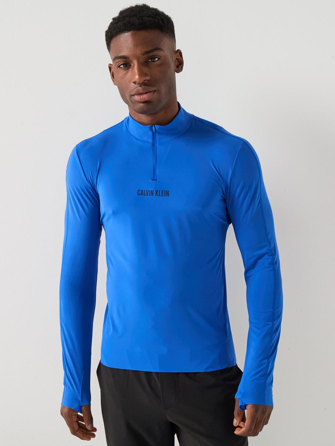 undefined CK Intense Power 1/4 Zip Sweat - Blue