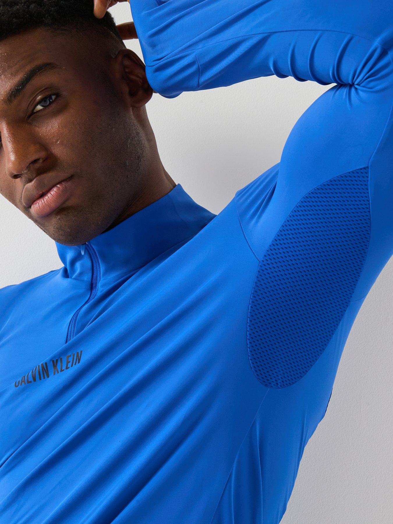 Image 6 of 6 of Calvin Klein Sport CK Intense Power 1/4 Zip Sweat - Blue