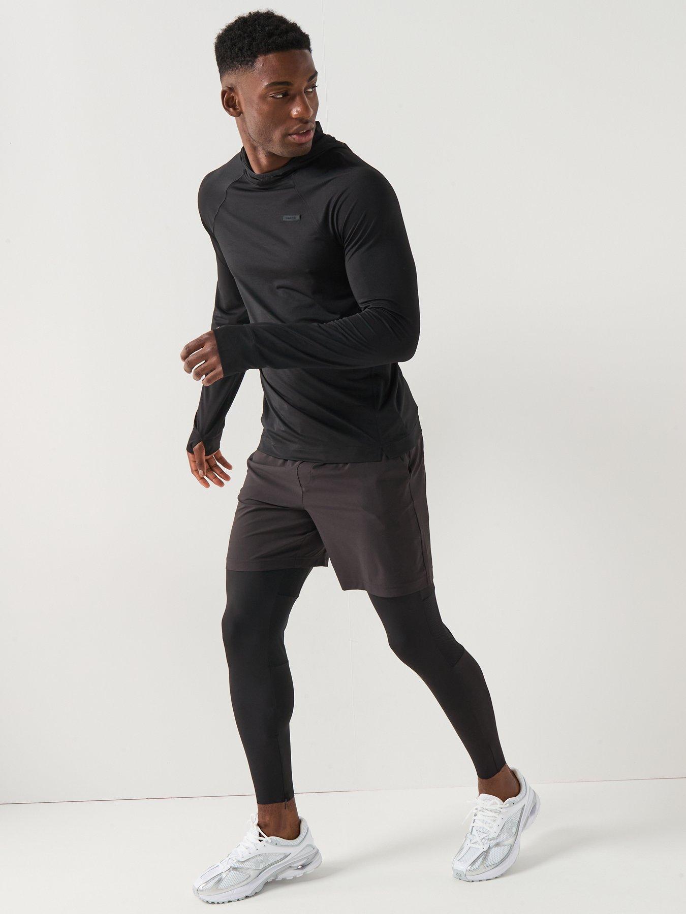 Image 3 of 6 of Calvin Klein Sport CK Icon Performance Woven Shorts - Black