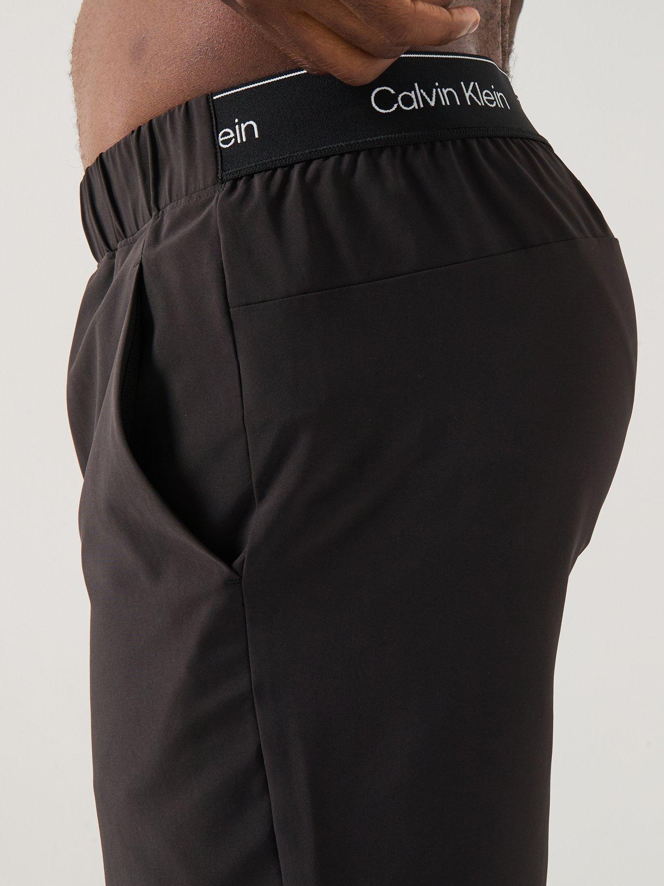 Image 4 of 6 of Calvin Klein Sport CK Icon Performance Woven Shorts - Black