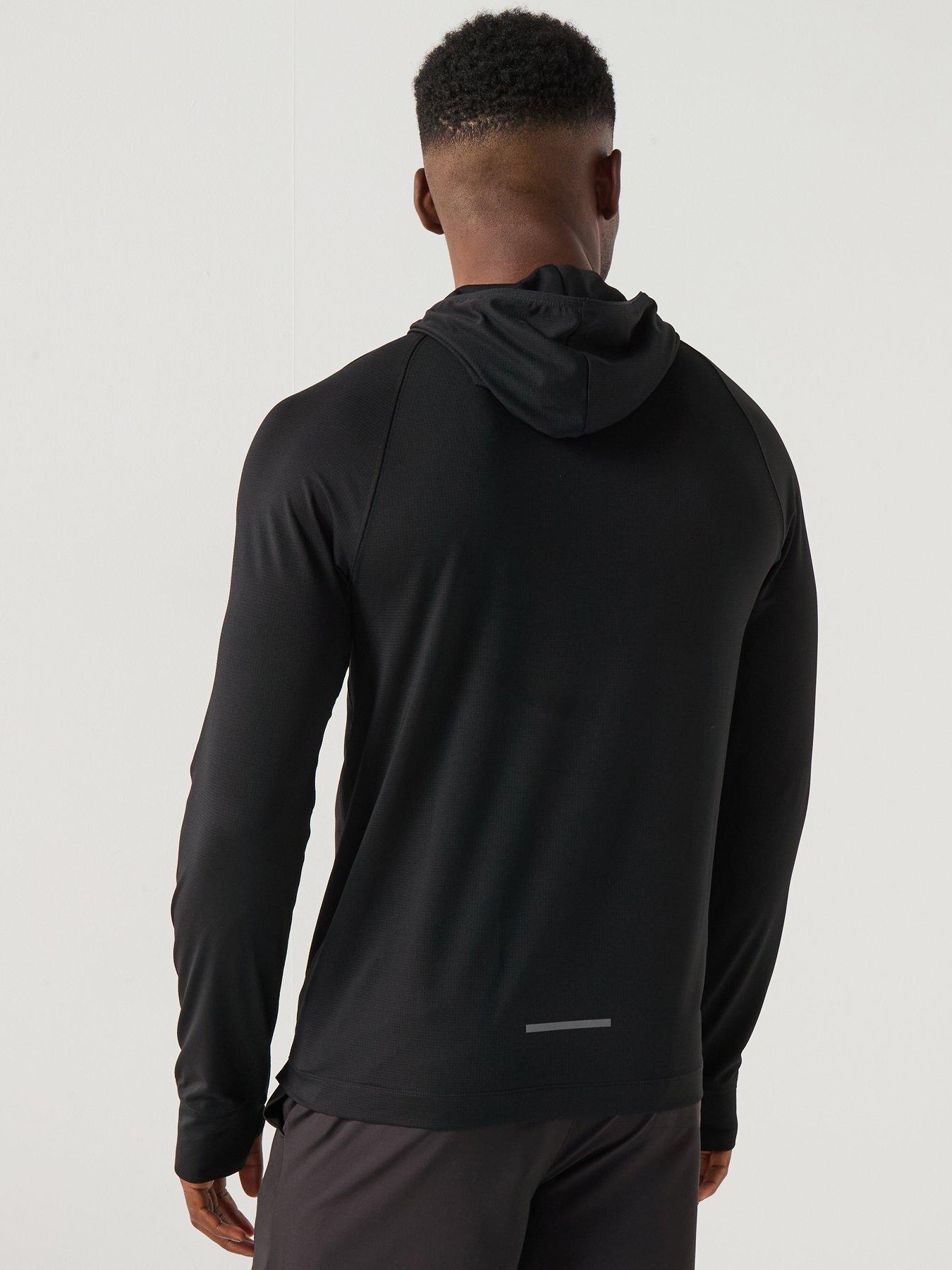 Image 2 of 6 of Calvin Klein Sport Ck Commuter Performance Long Sleeve T-Shirt - Black