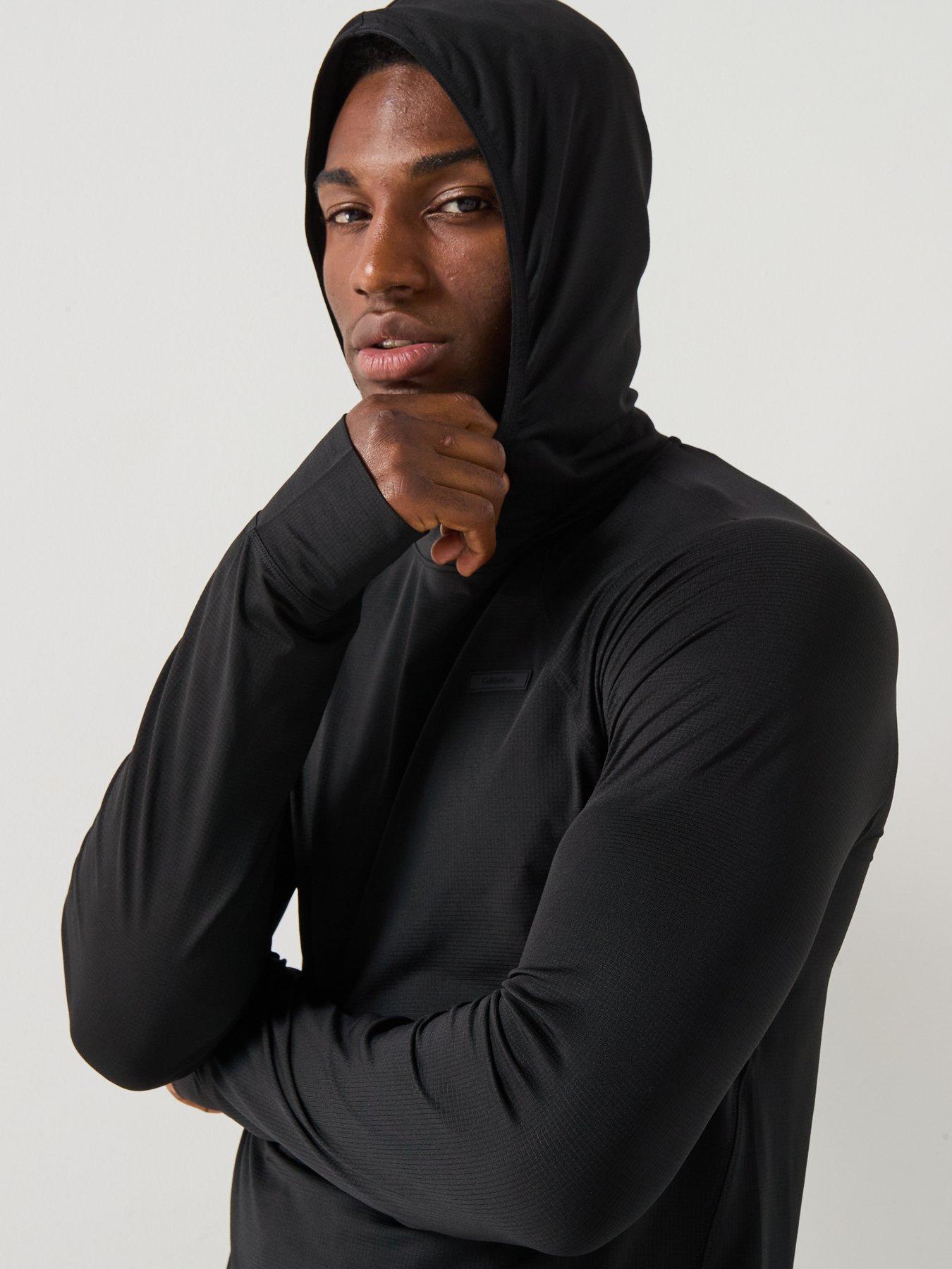 Image 5 of 6 of Calvin Klein Sport Ck Commuter Performance Long Sleeve T-Shirt - Black