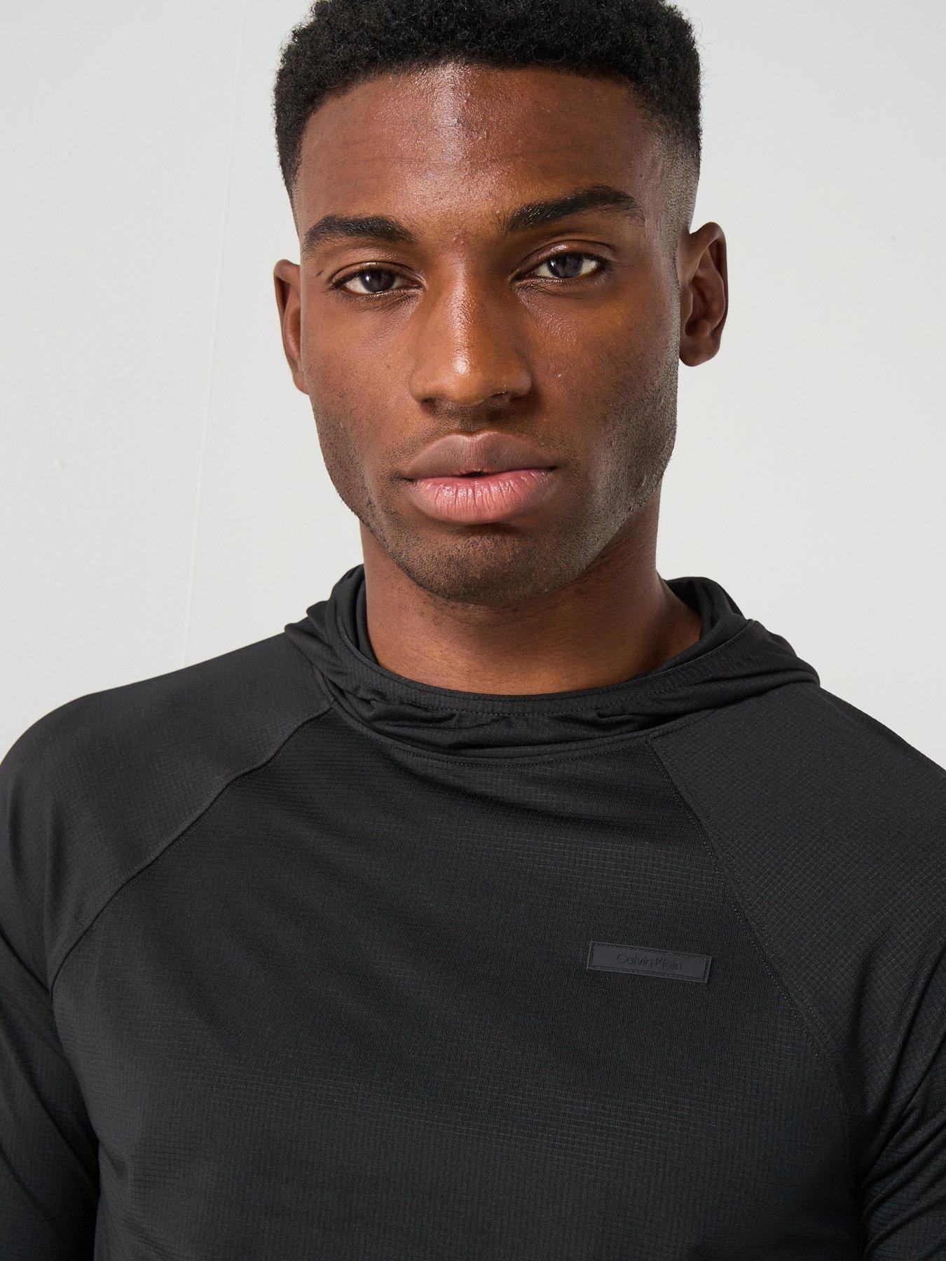 Image 6 of 6 of Calvin Klein Sport Ck Commuter Performance Long Sleeve T-Shirt - Black