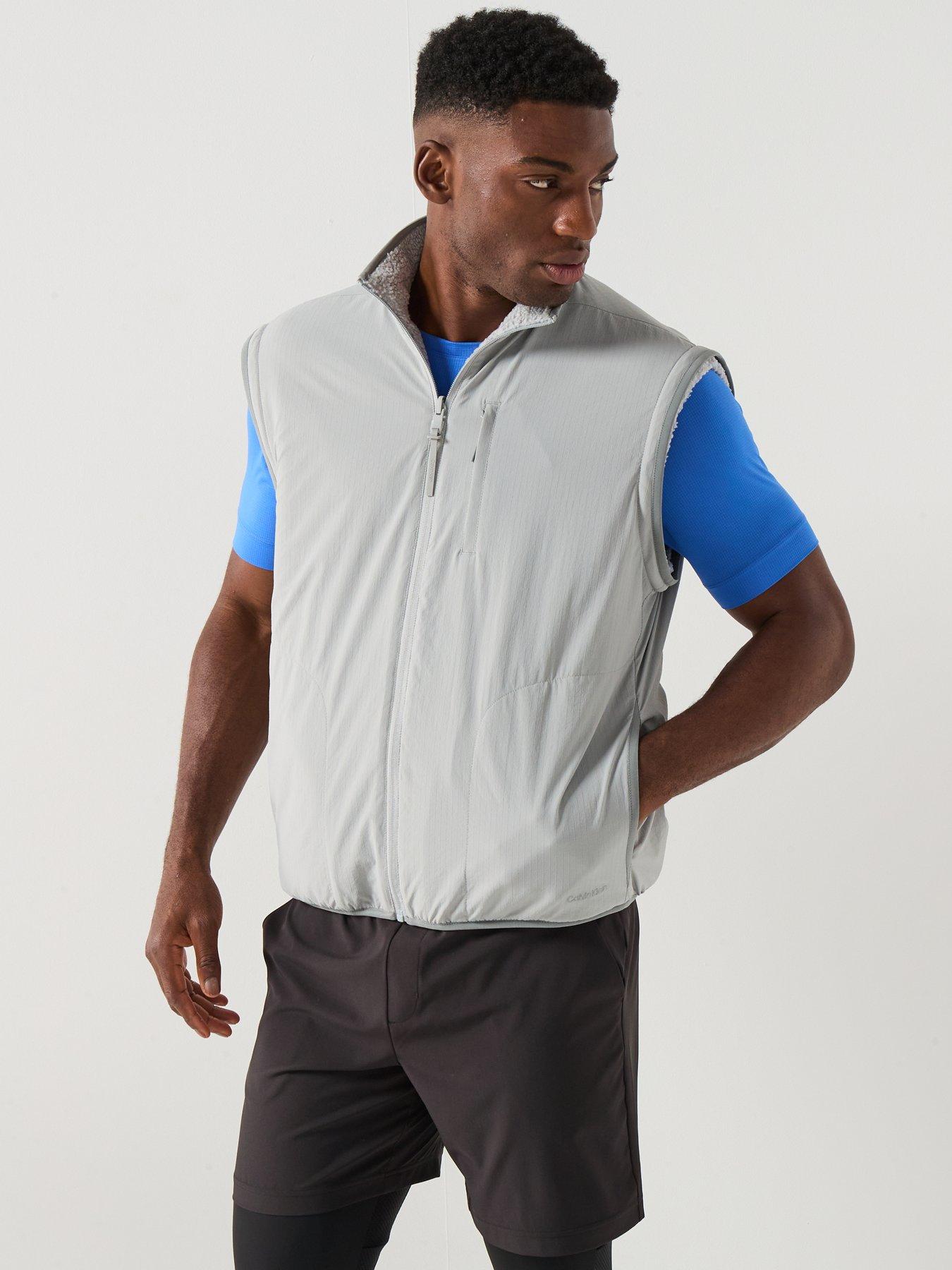 Image 5 of 6 of Calvin Klein Sport Ck Tech Reversible Sherpa Jacket - Grey