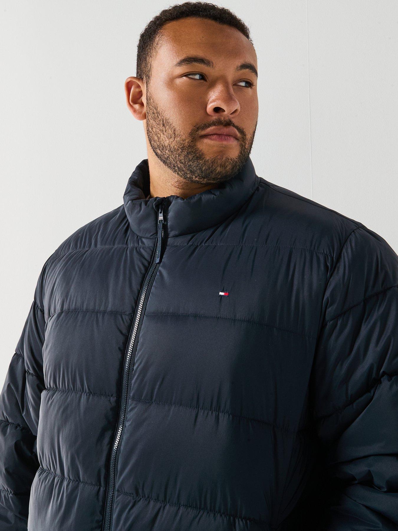 Image 4 of 6 of Tommy Hilfiger Big & Tall Mid Weight Padded Jacket - Navy