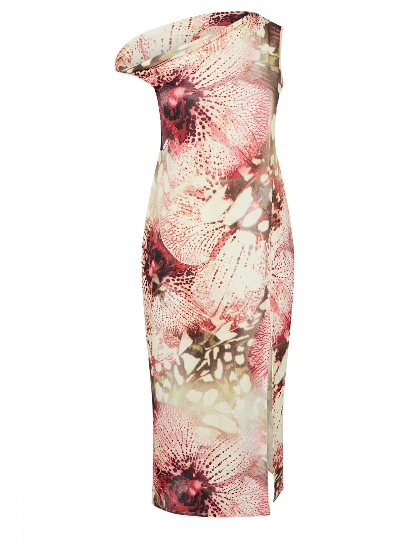 Image 5 of 5 of Yours Curve Butterfly Knot Dress - Natural