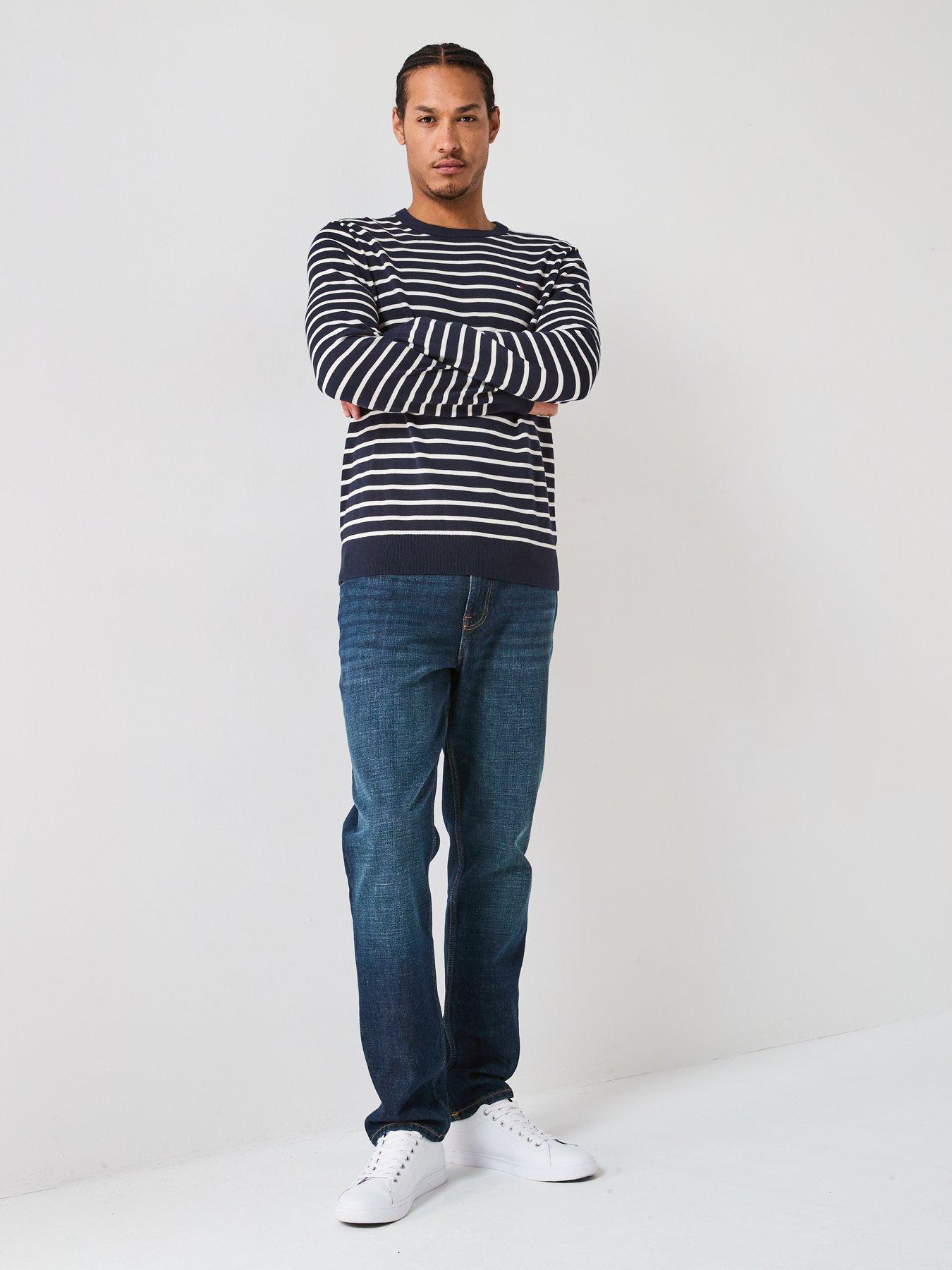 Image 3 of 4 of Tommy Hilfiger Essential Cotton Crew Neck Knitted Jumper - Navy