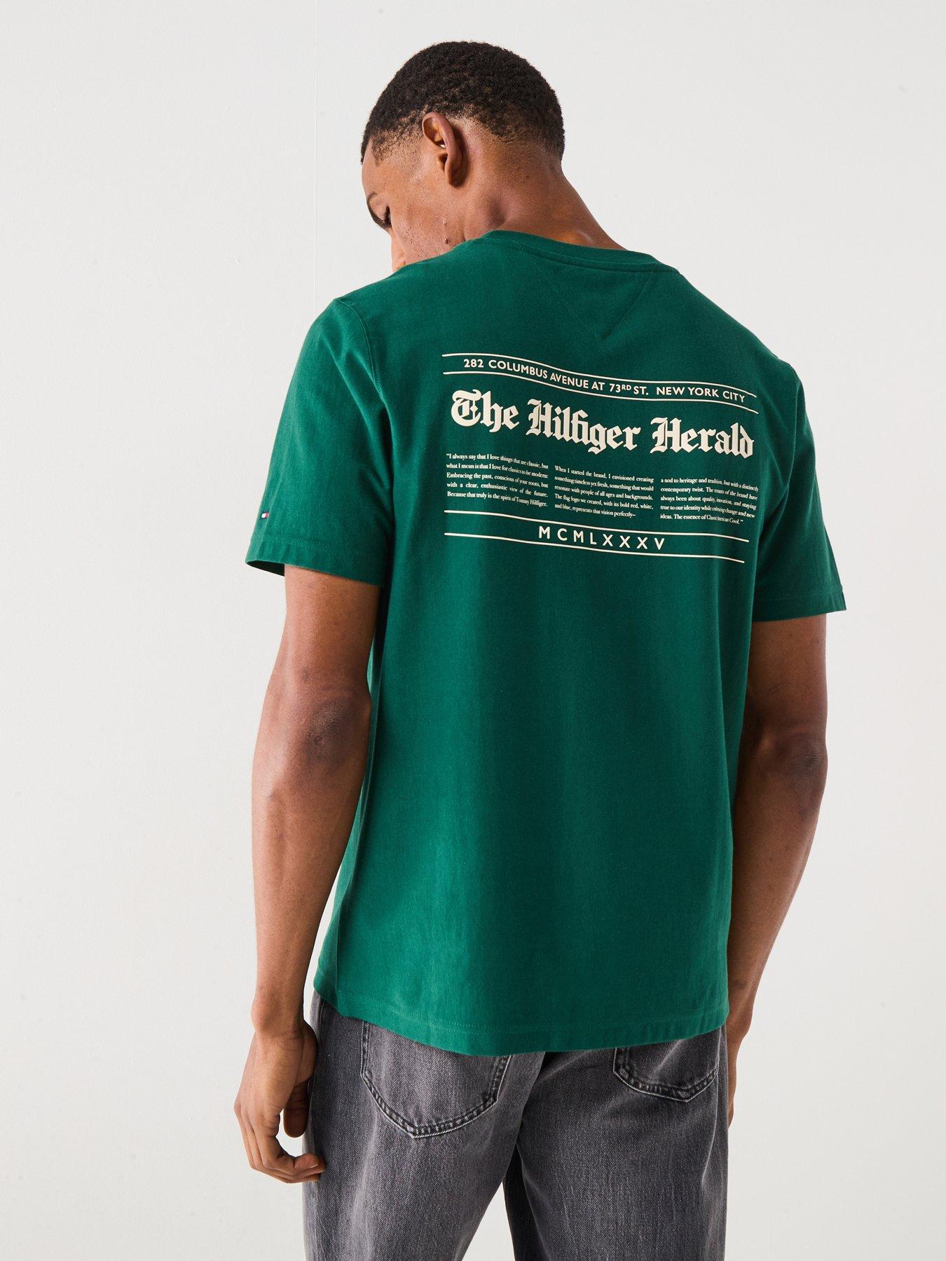 Tommy Hilfiger Herald Back Print Graphic T-Shirt - Dark Green