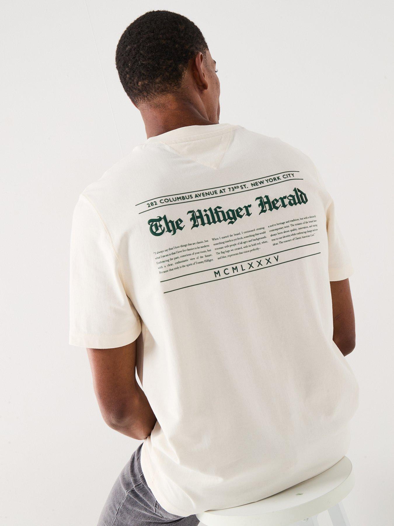 undefined Herald Back Print Graphic T-Shirt - Off White