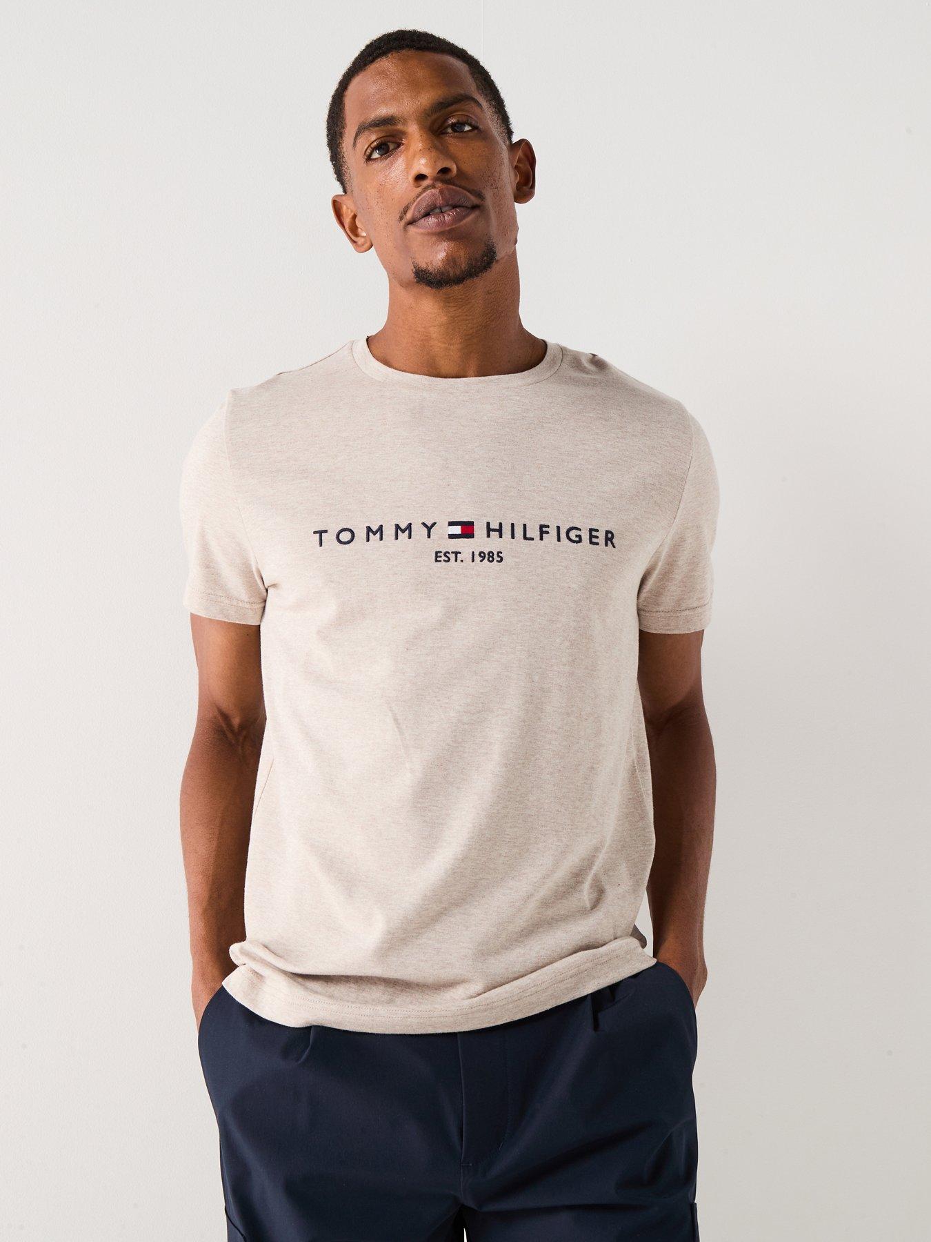 undefined Linear Logo T-Shirt - Natural