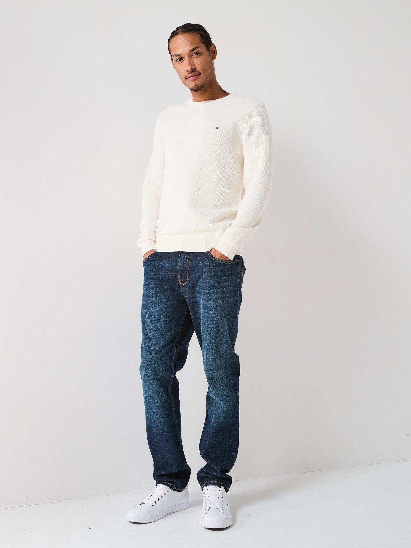 Image 3 of 5 of Tommy Hilfiger Essential Structure Crew Neck Knitted Jumper - Off White