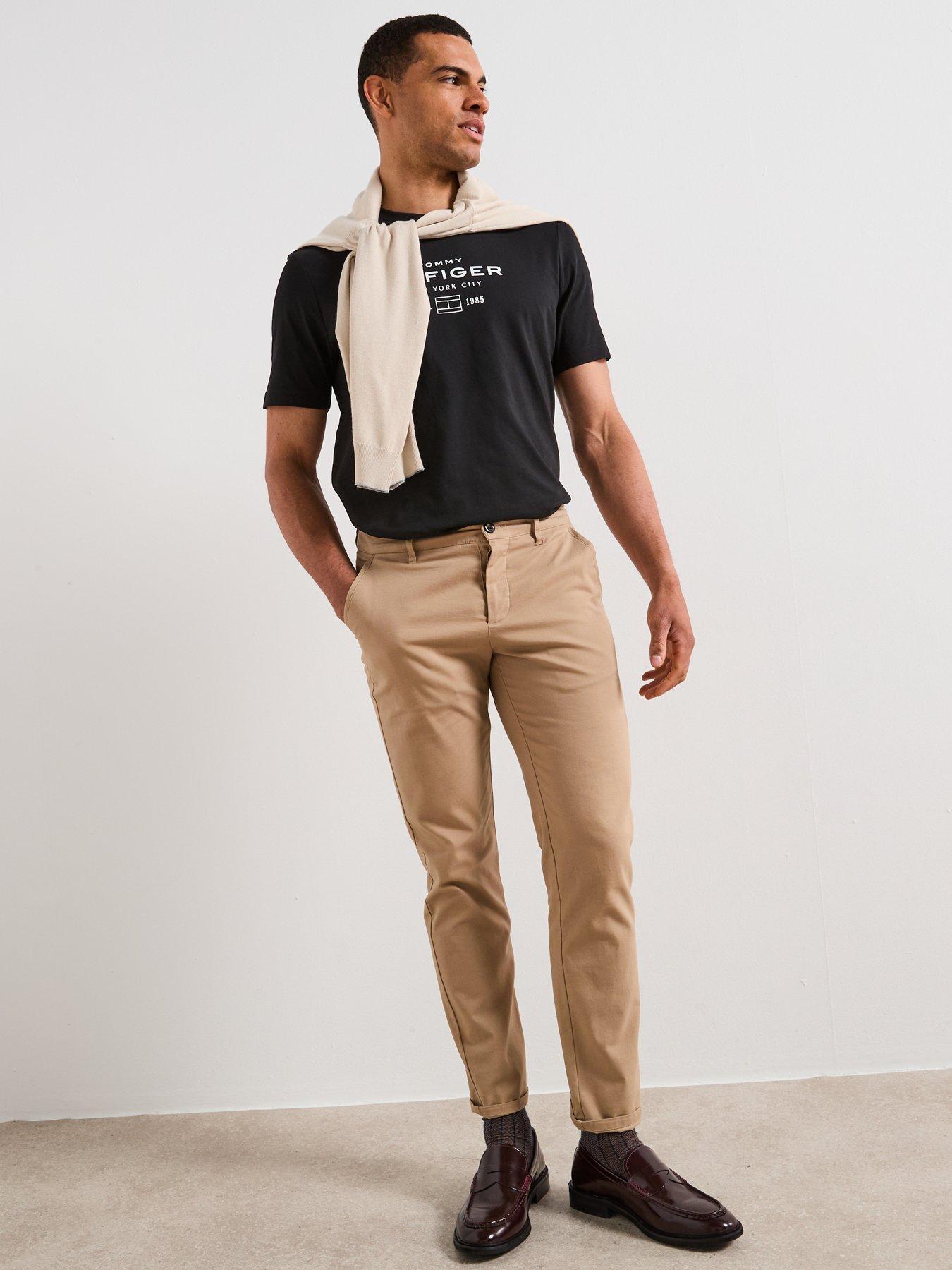 Image 5 of 6 of Tommy Hilfiger Stack Graphic Logo T-Shirt - Black