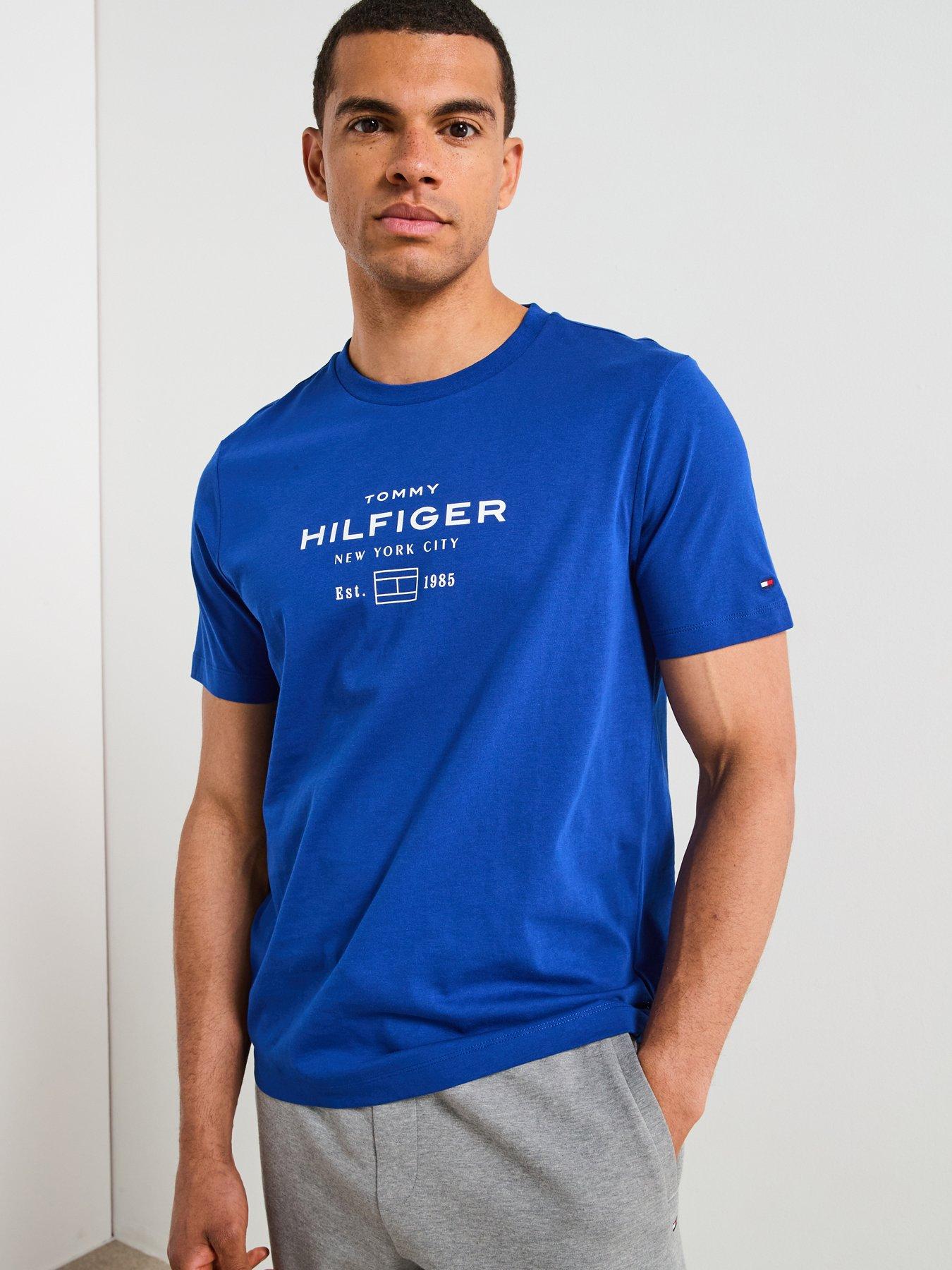 undefined Stack Graphic Logo T-Shirt - Bright Blue