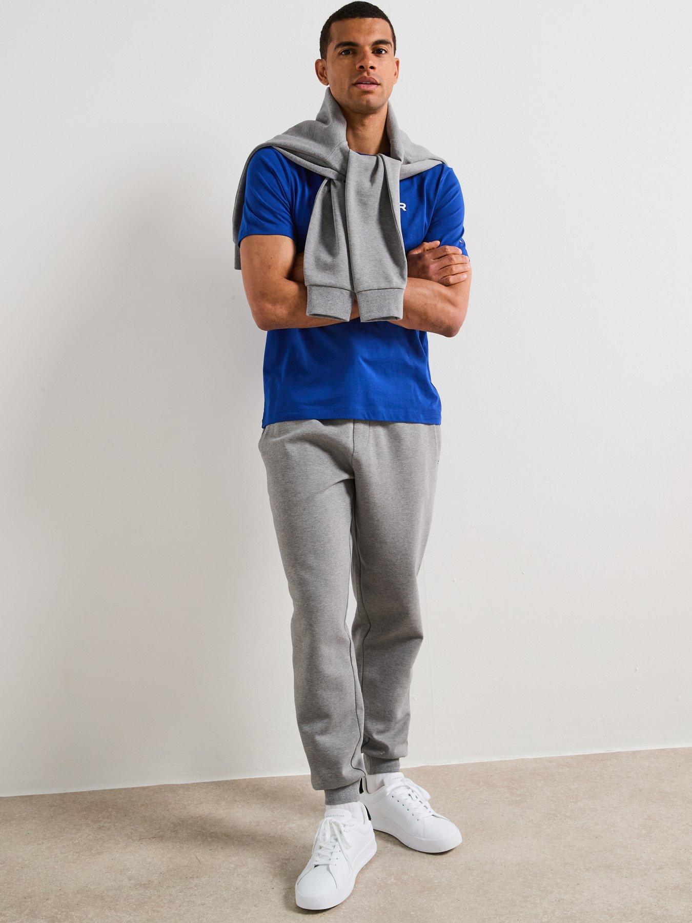 Image 5 of 6 of Tommy Hilfiger Stack Graphic Logo T-Shirt - Bright Blue
