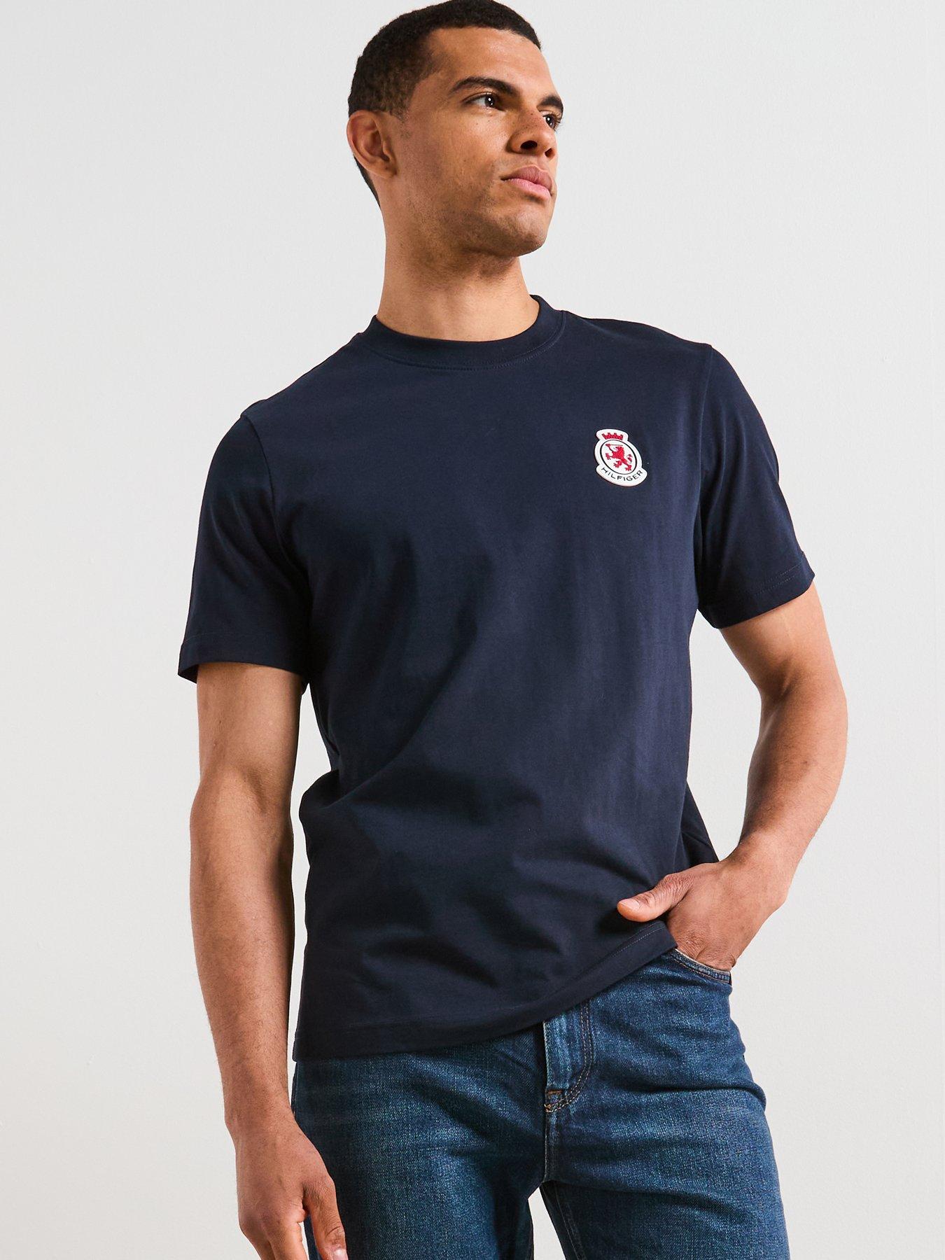 undefined Crest Short Sleeve T-Shirt - Navy