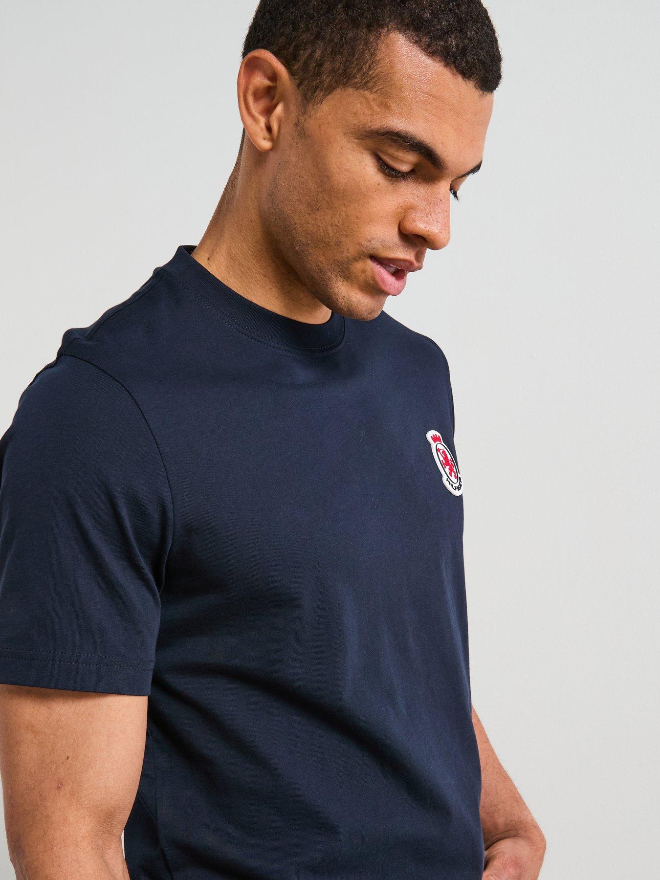 Image 4 of 5 of Tommy Hilfiger Crest Short Sleeve T-Shirt - Navy