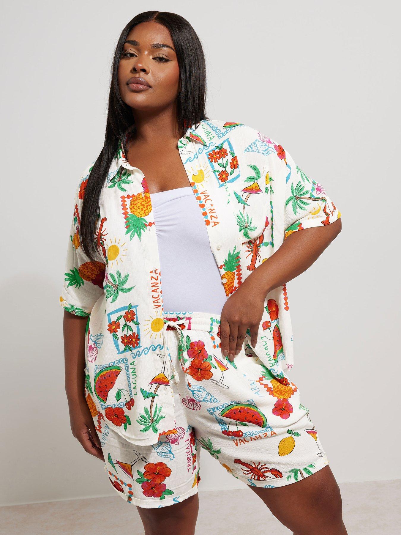 front image of yours-curve-crinkle-shorts-white