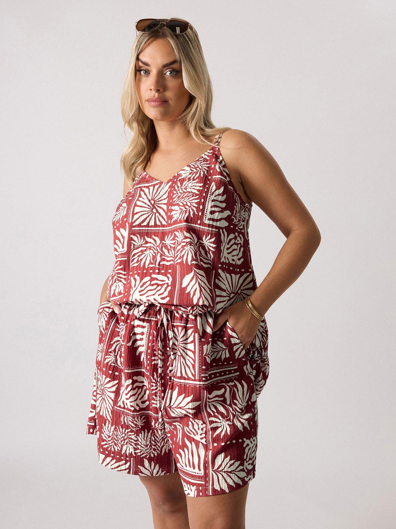 undefined Curve Tie Waist Short - Burnt Orange