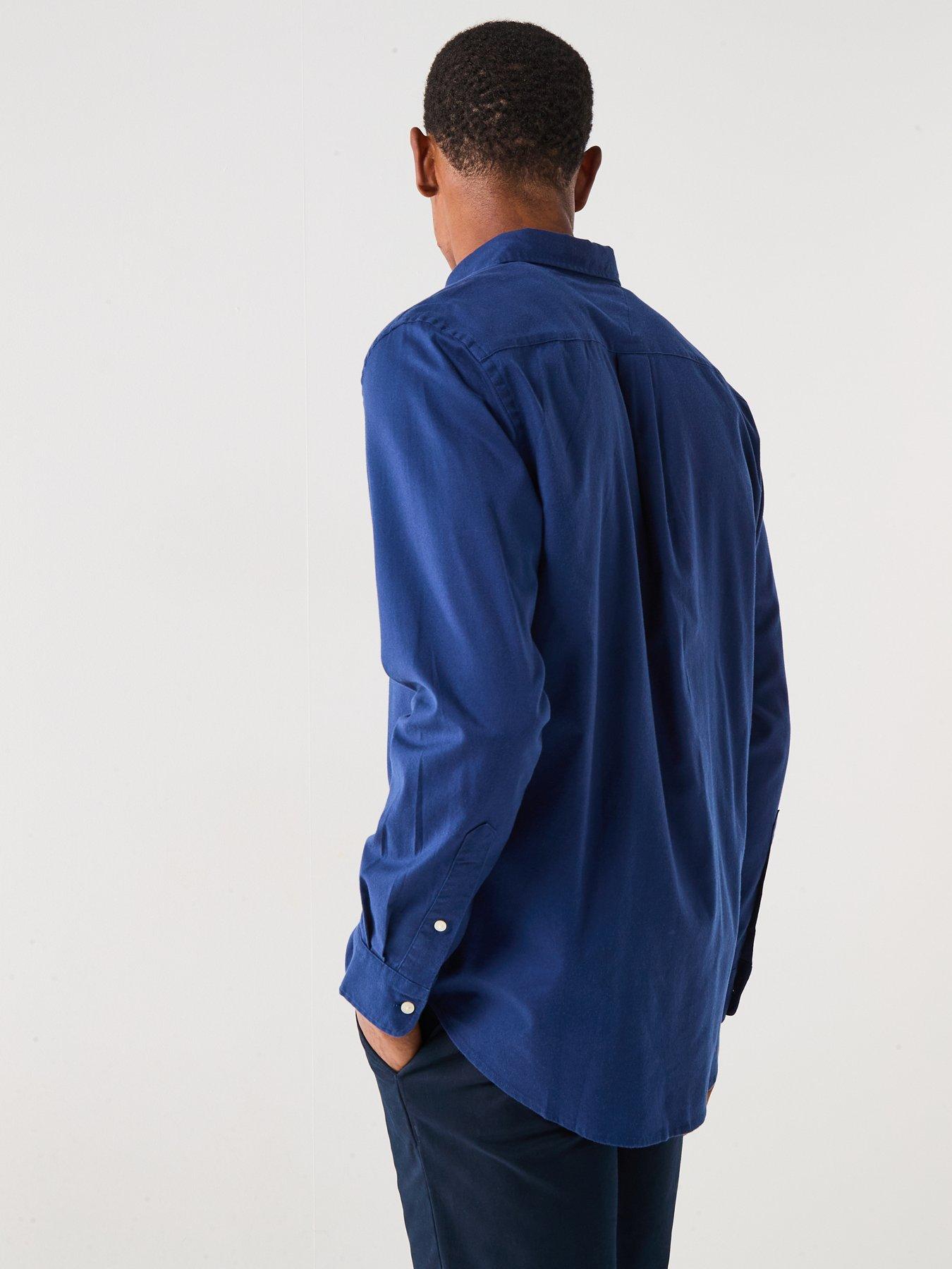 Image 2 of 6 of Tommy Hilfiger Long Sleeve Regular Fit Shirt - Navy