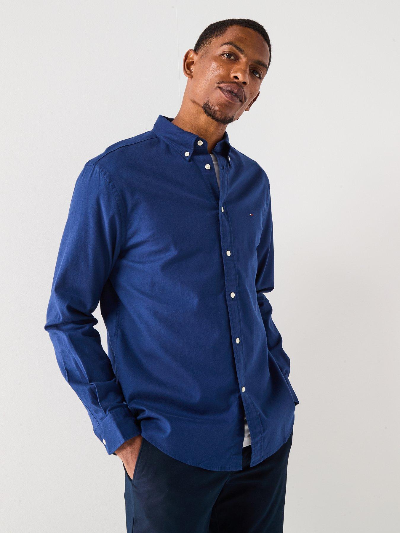 Image 6 of 6 of Tommy Hilfiger Long Sleeve Regular Fit Shirt - Navy