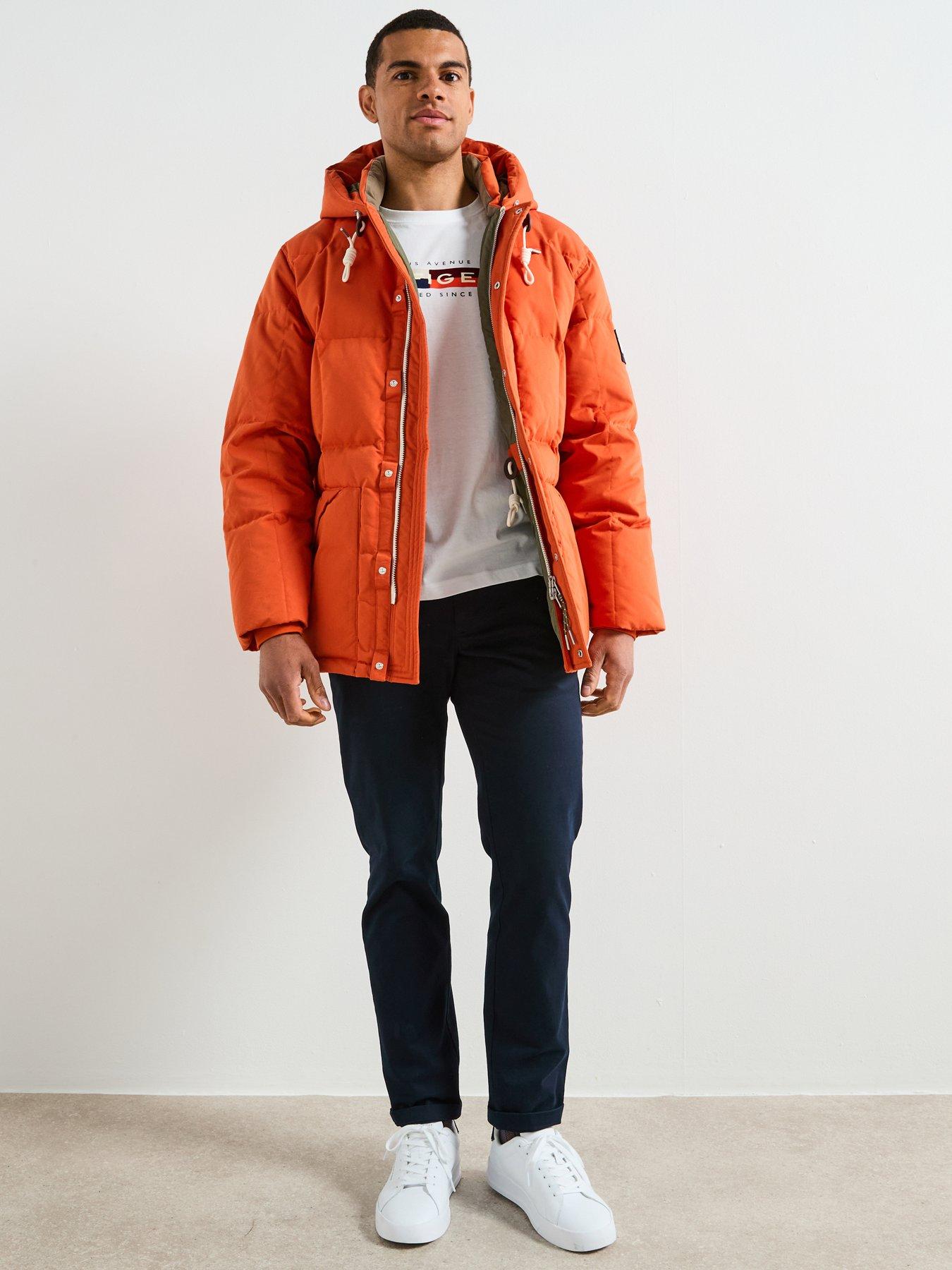 Image 3 of 5 of Tommy Hilfiger Square Baffled Down Parka - Orange