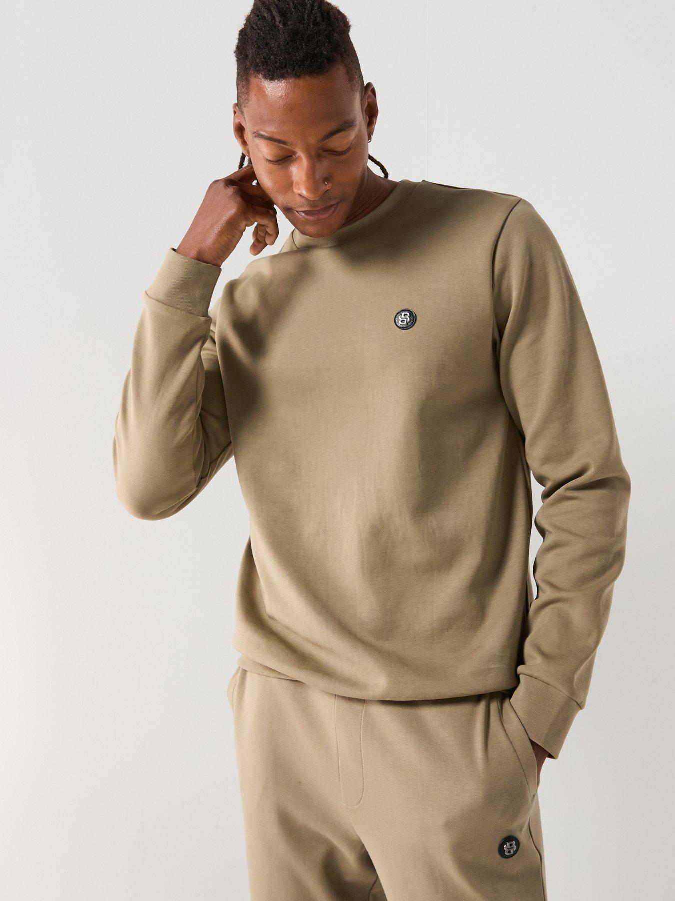 BOSS C-Sharpe 01 Nikel Logo Crew Sweatshirt - Brown