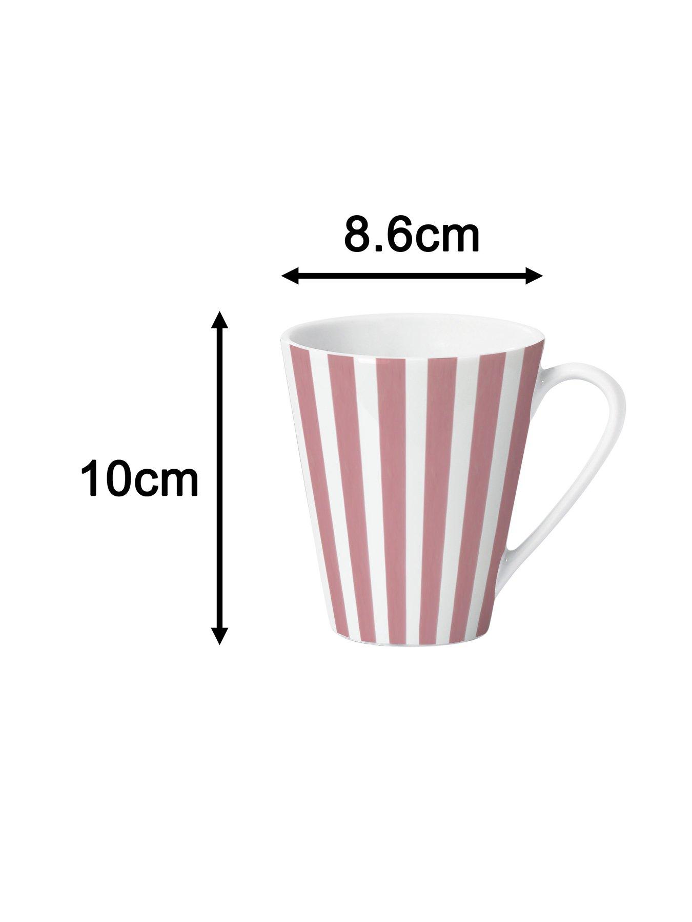 Image 7 of 7 of WATERSIDE 24-Piece Split Stripe Dinner Service Set in Pink