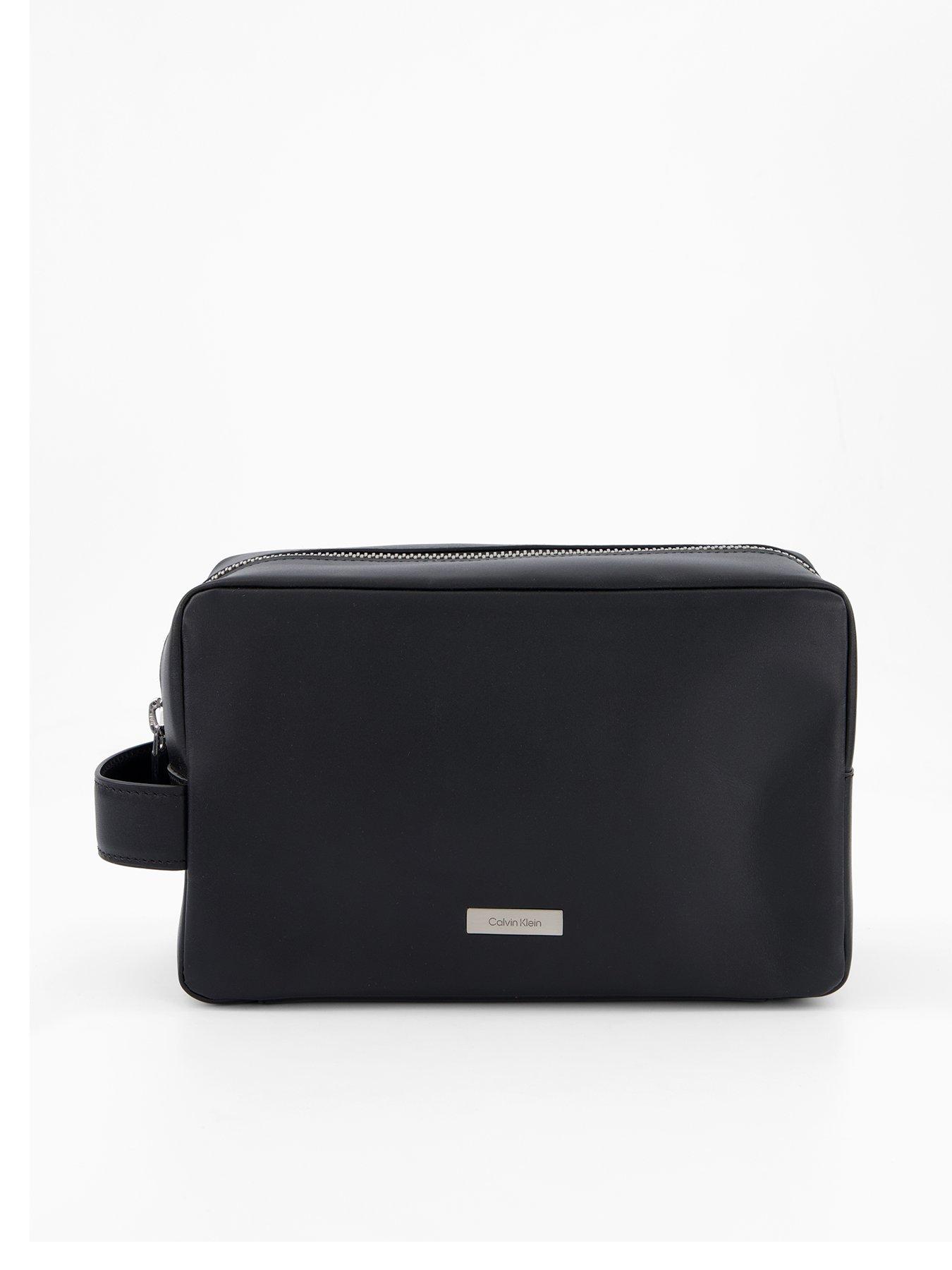 Calvin Klein Calvin Klein Plaque Wash Bag - Black