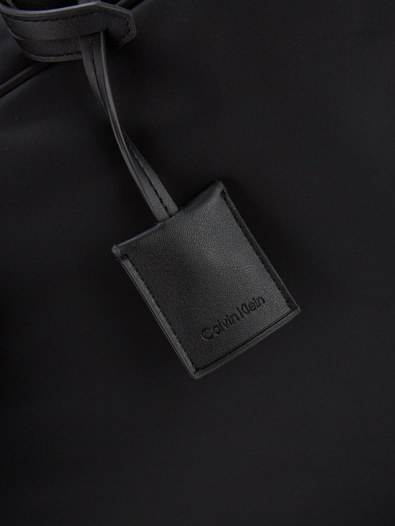 Image 3 of 4 of Calvin Klein Sleek Large Commuter Work Satchel Bag - Black