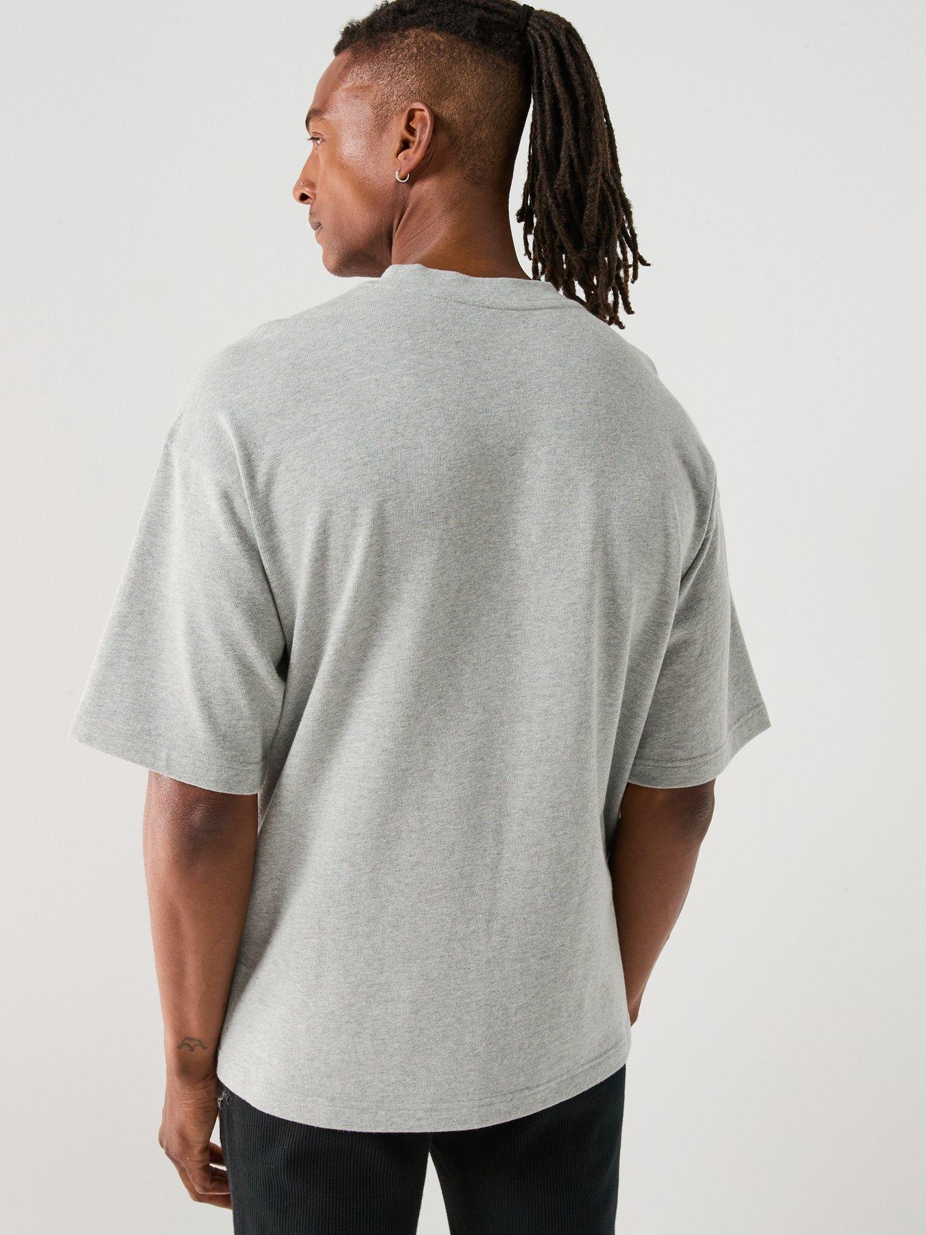 Image 2 of 5 of Calvin Klein Loungewear Central Logo T-Shirt - Grey