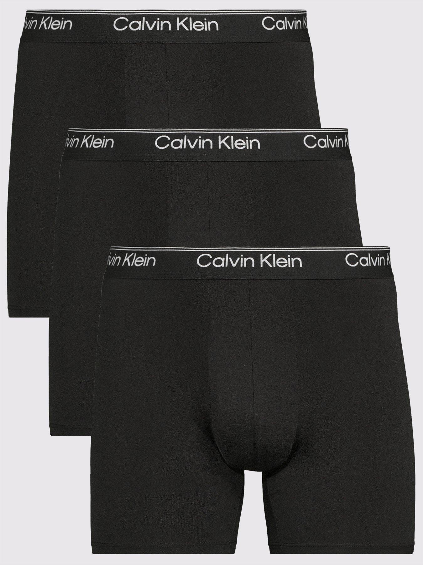Calvin Klein Underwear 3 Pack Microfibre Boxer Briefs - Black
