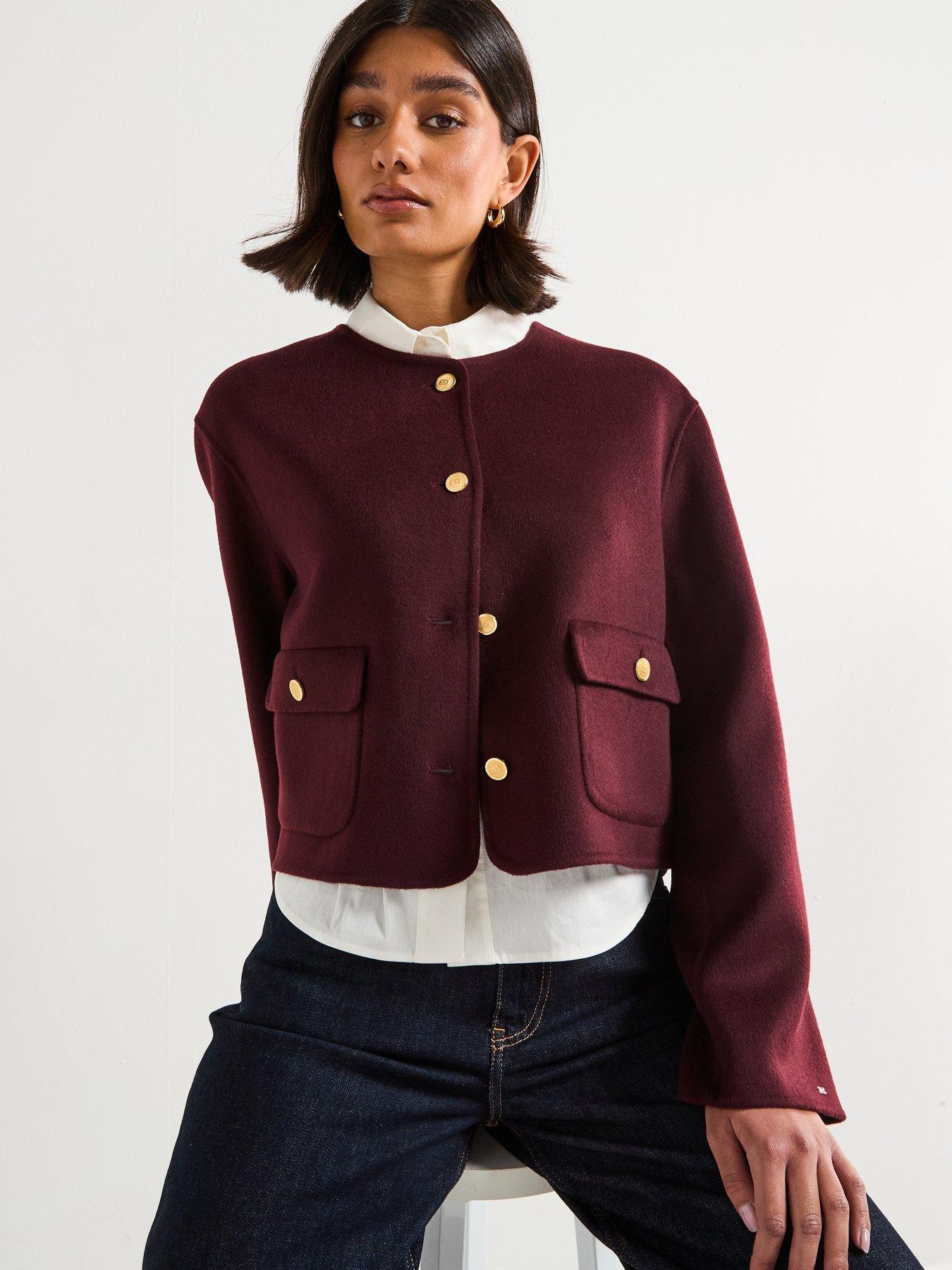 undefined Wool Tailored Jacket - Red