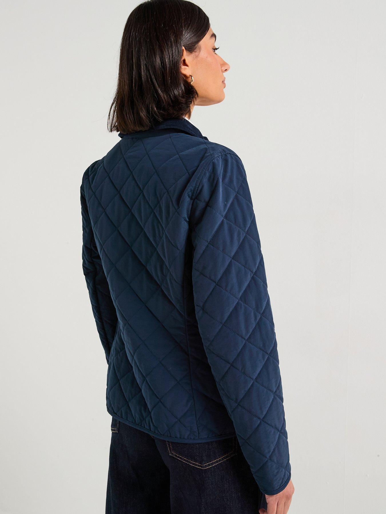 Image 2 of 6 of Tommy Hilfiger Padded Quilted Slim Coat - Blue