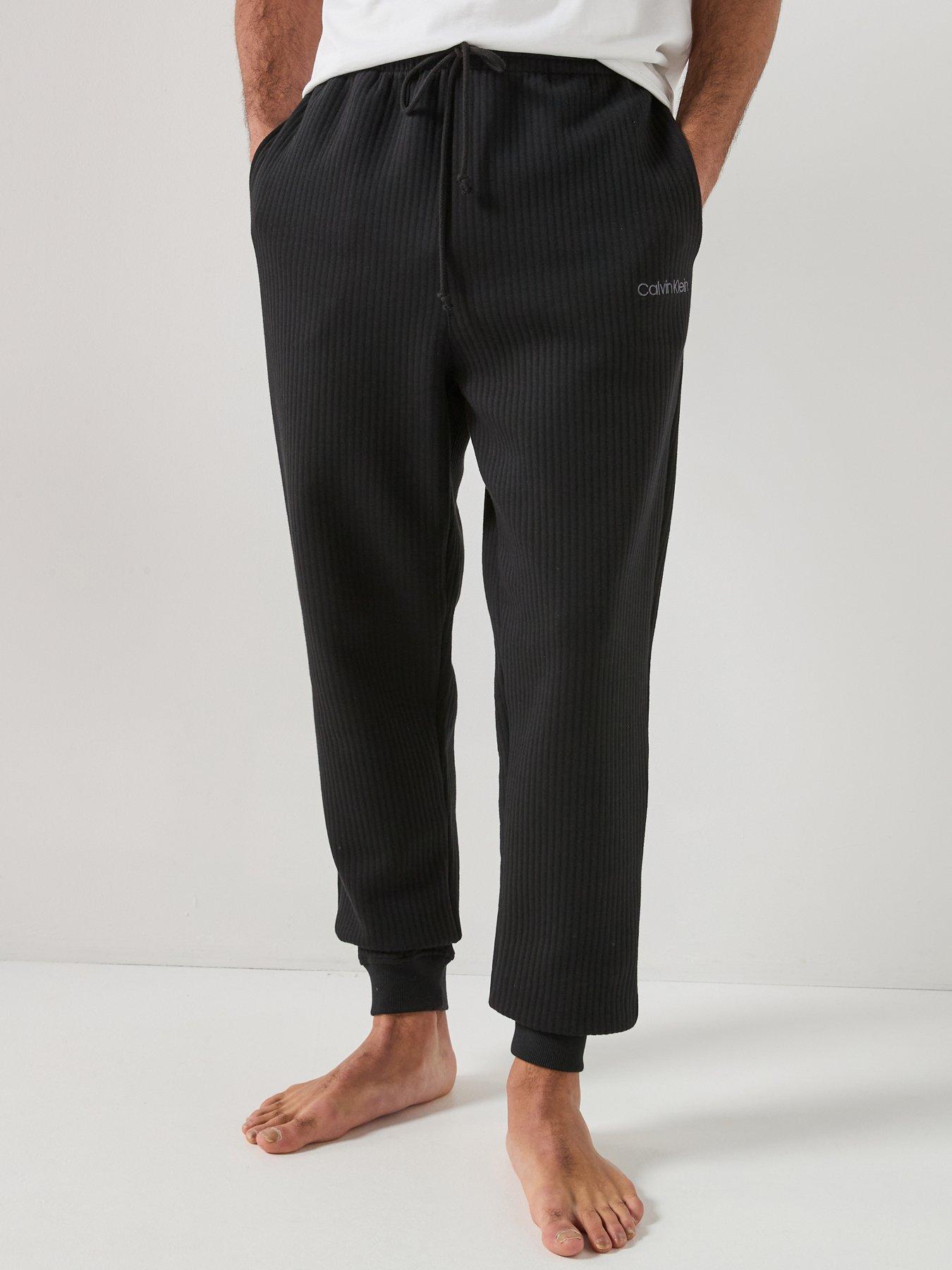 Calvin Klein Loungewear Quilted Texture Bottoms - Black