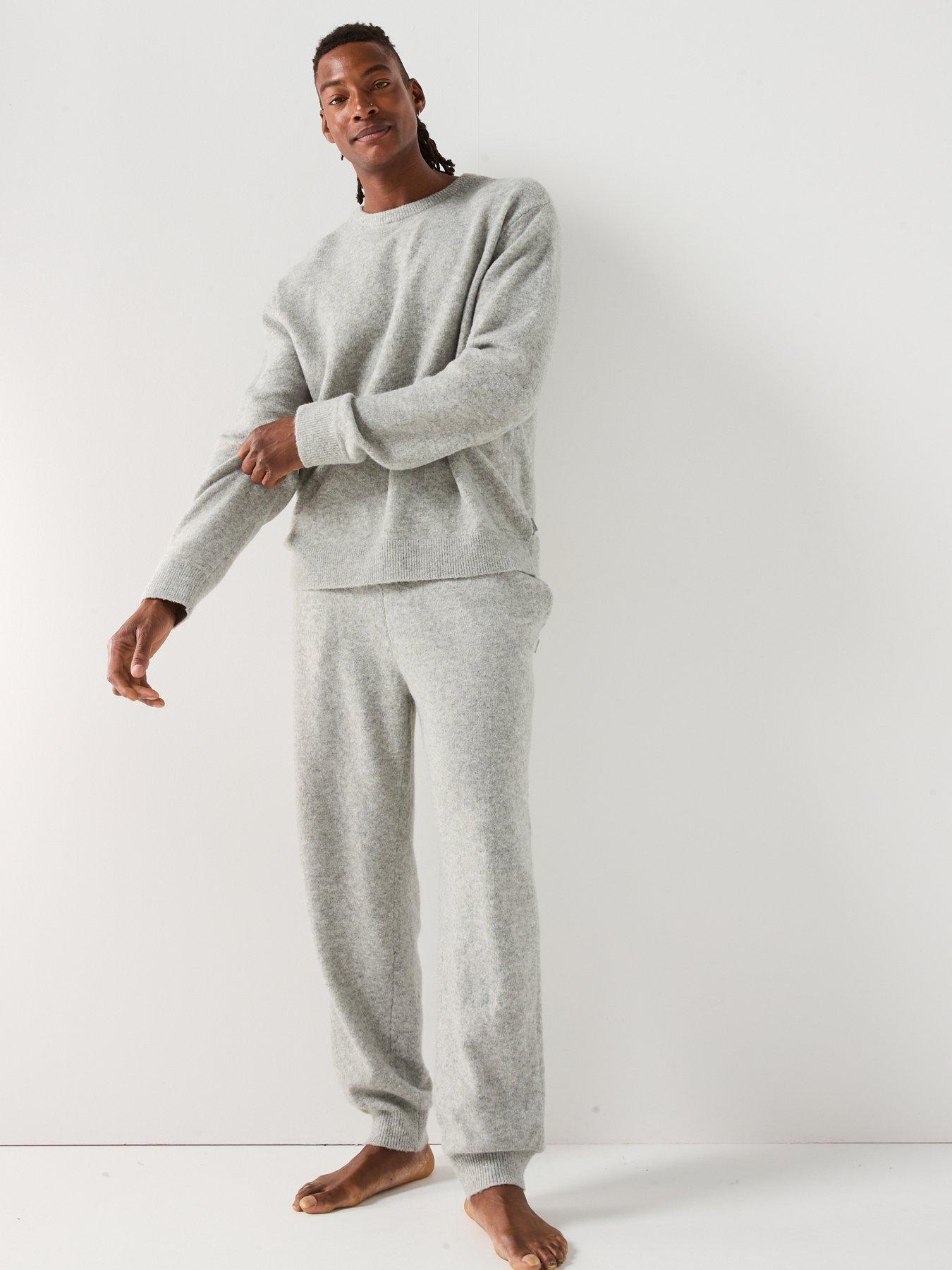 Image 3 of 6 of Calvin Klein Loungewear Cosy Knitted Top - Grey