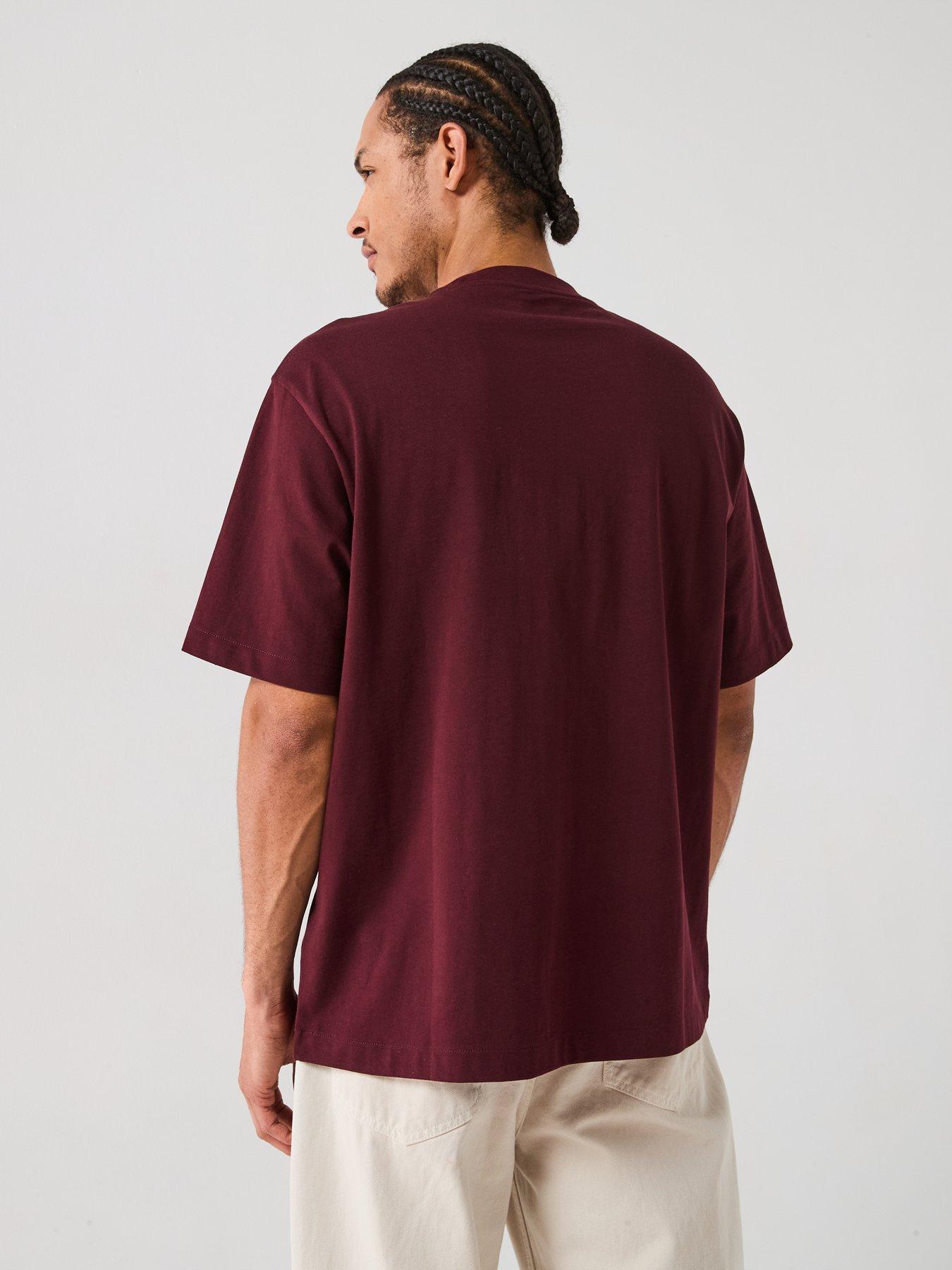 stillFront image of calvin-klein-standard-logo-t-shirt-brown