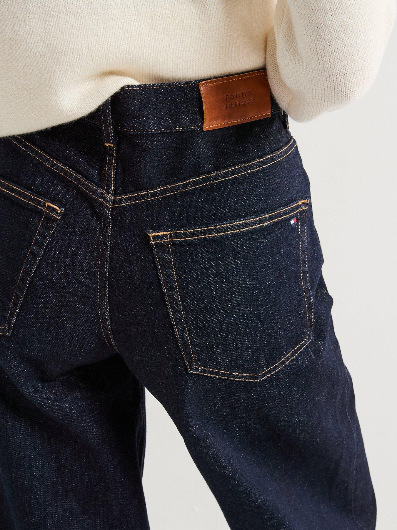 Image 4 of 6 of Tommy Hilfiger 70's Styled Wide Leg High Waisted Jean - Black