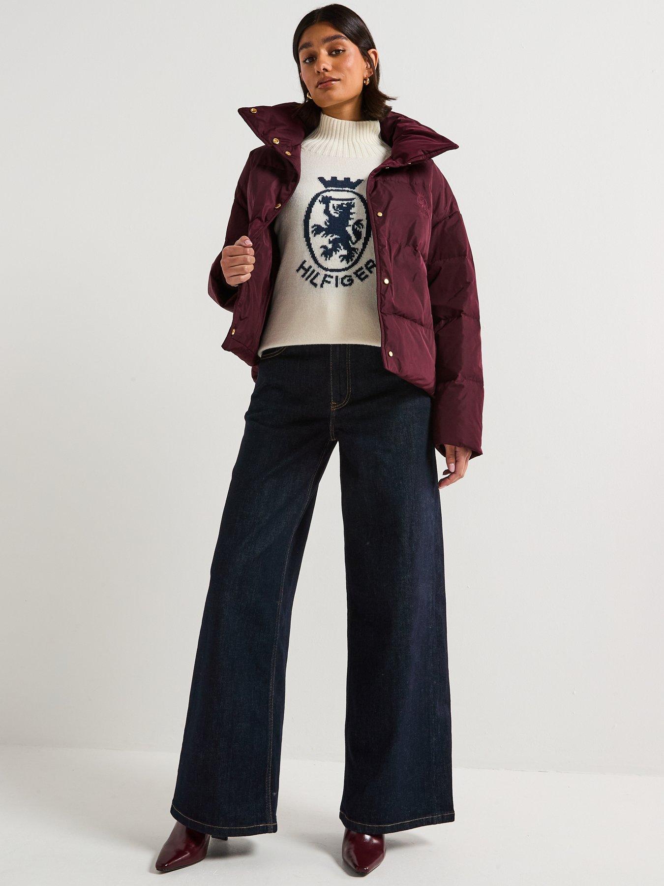 Image 5 of 6 of Tommy Hilfiger 70's Styled Wide Leg High Waisted Jean - Black