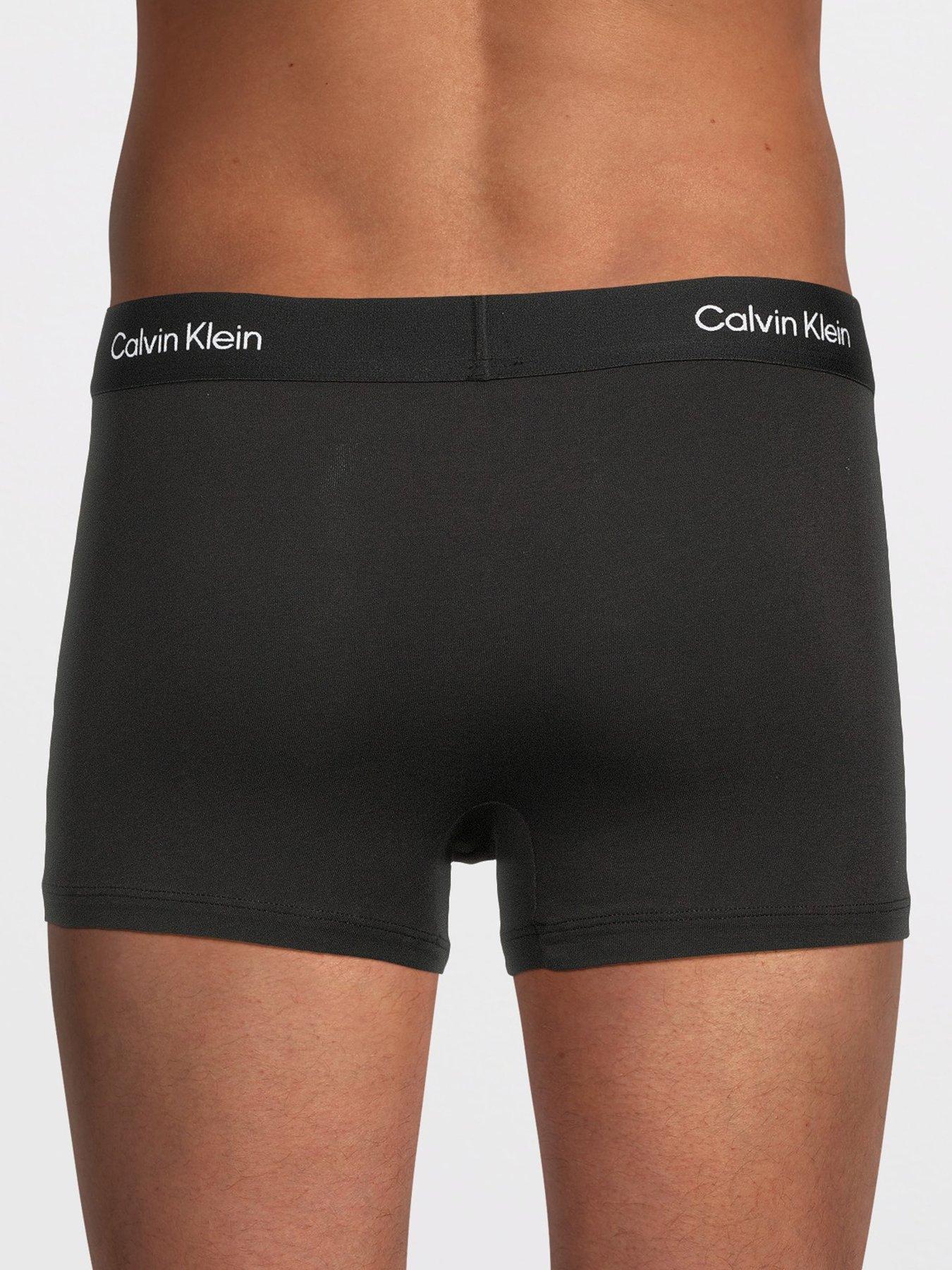  image of calvin-klein-underwear-3-pack-graphic-logo-trunks-black