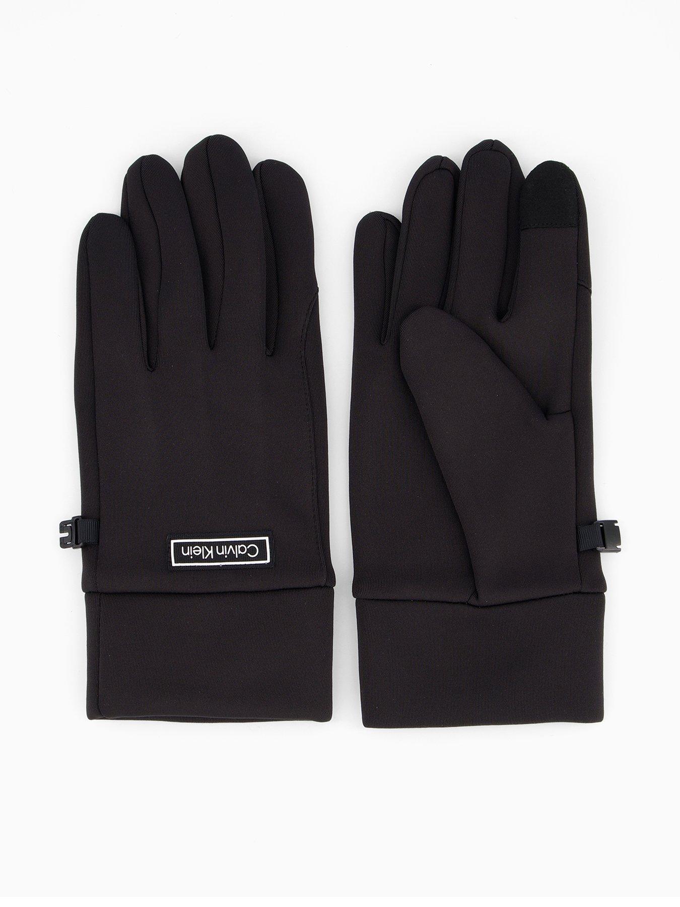 Image 1 of 3 of Calvin Klein Tech Nylon Gloves - Black