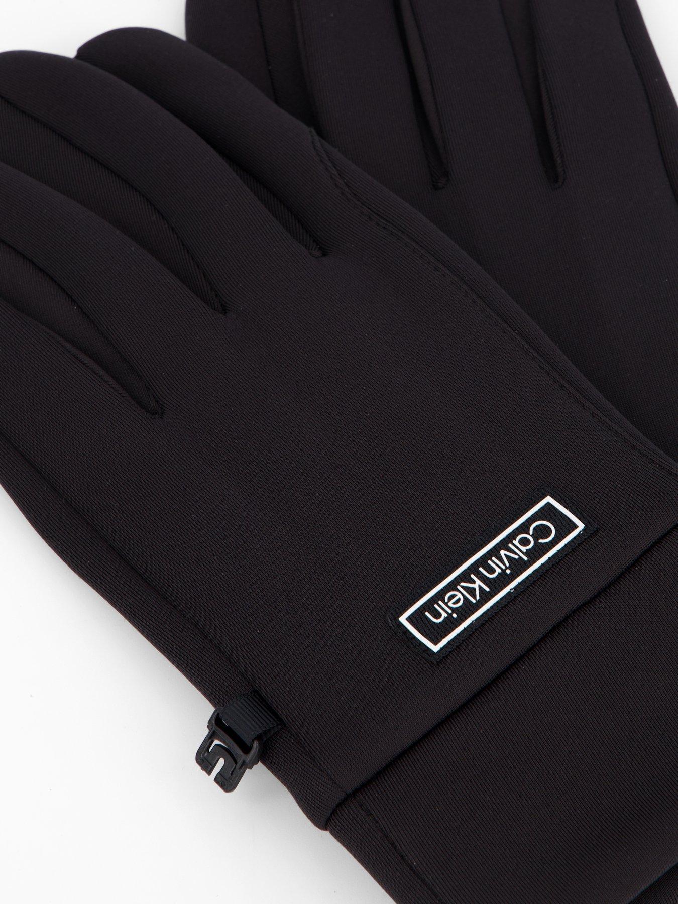 Image 3 of 3 of Calvin Klein Tech Nylon Gloves - Black